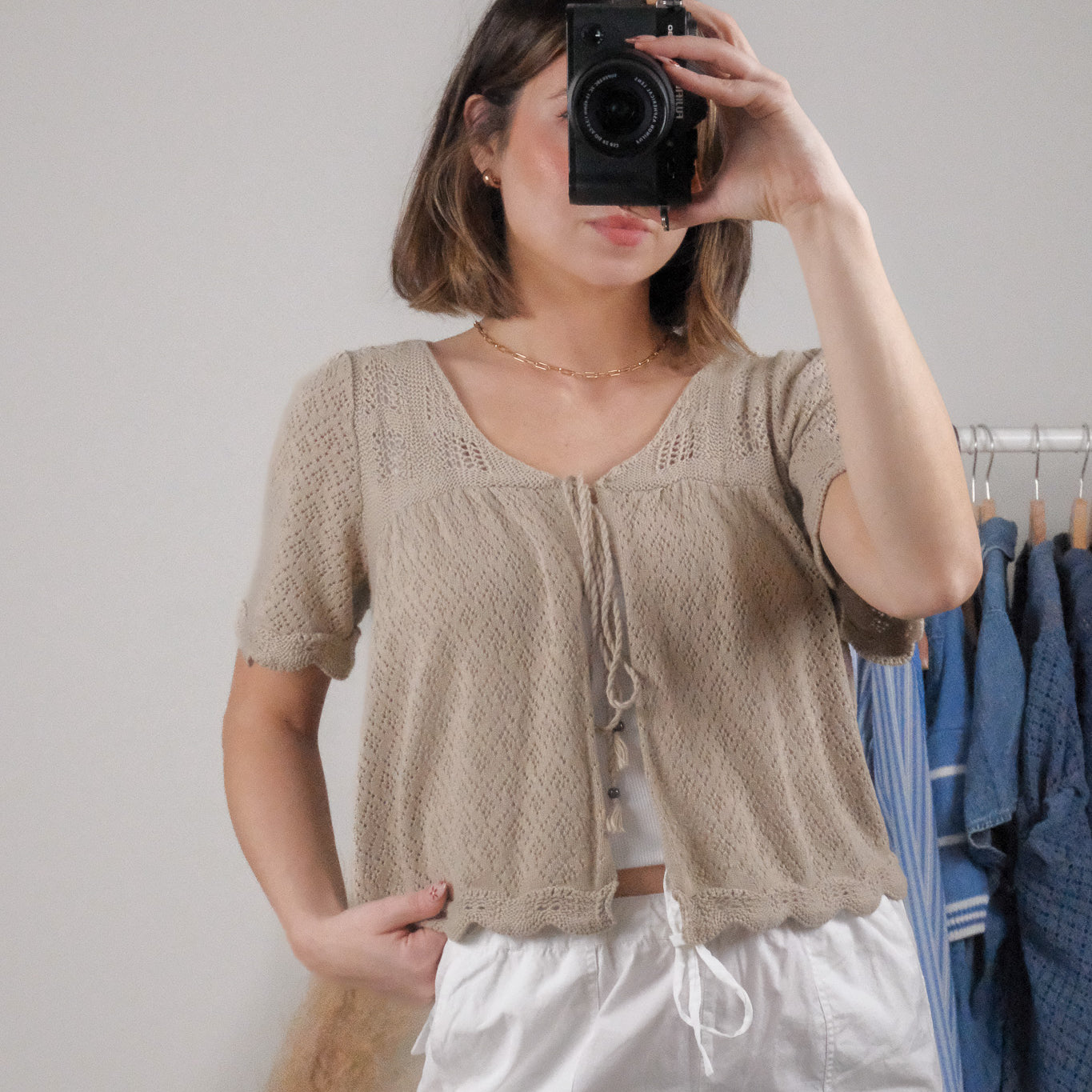 Modern x Short Sleeve Tie Knit (S/M)