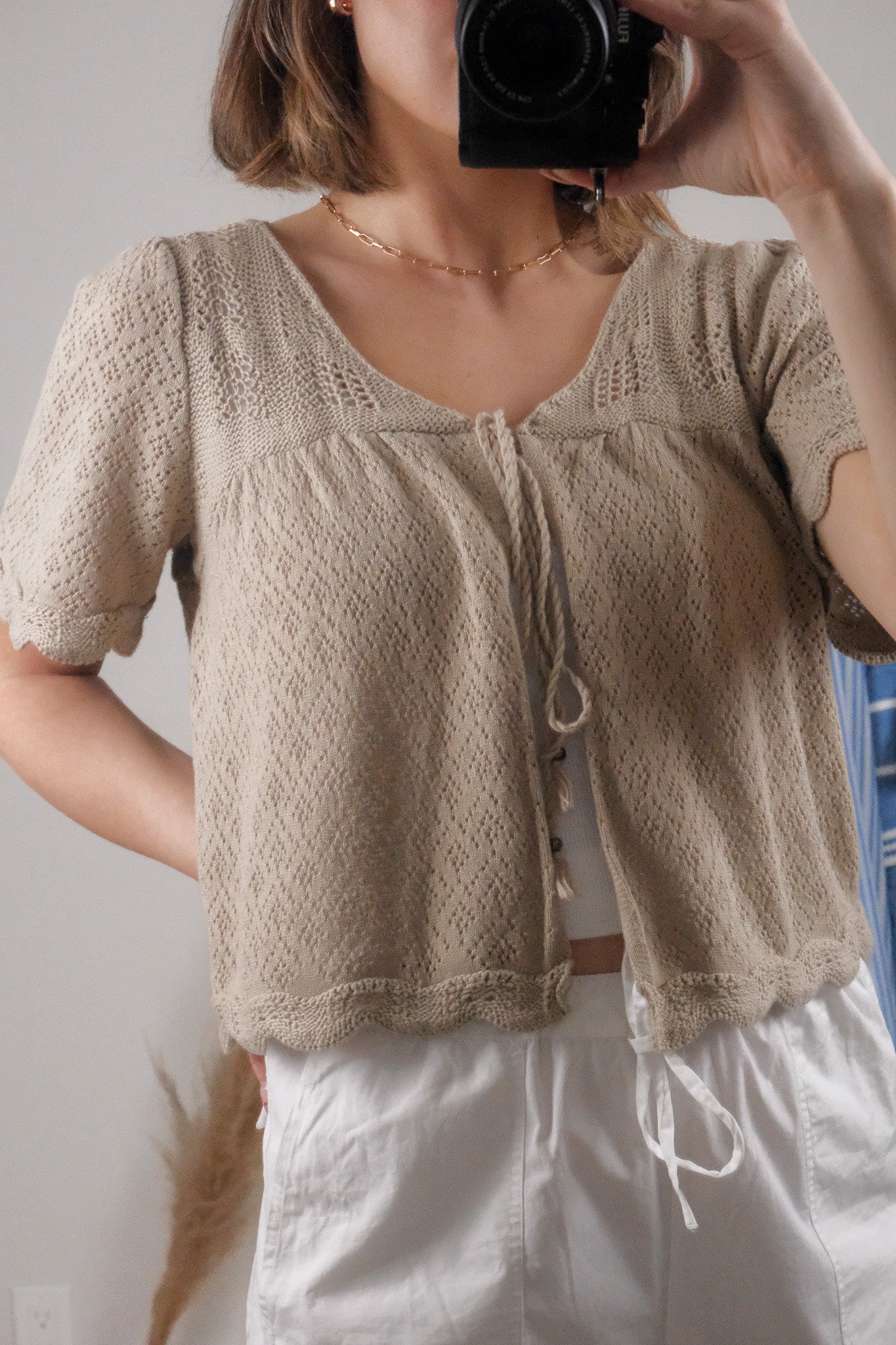 Modern x Short Sleeve Tie Knit (S/M)