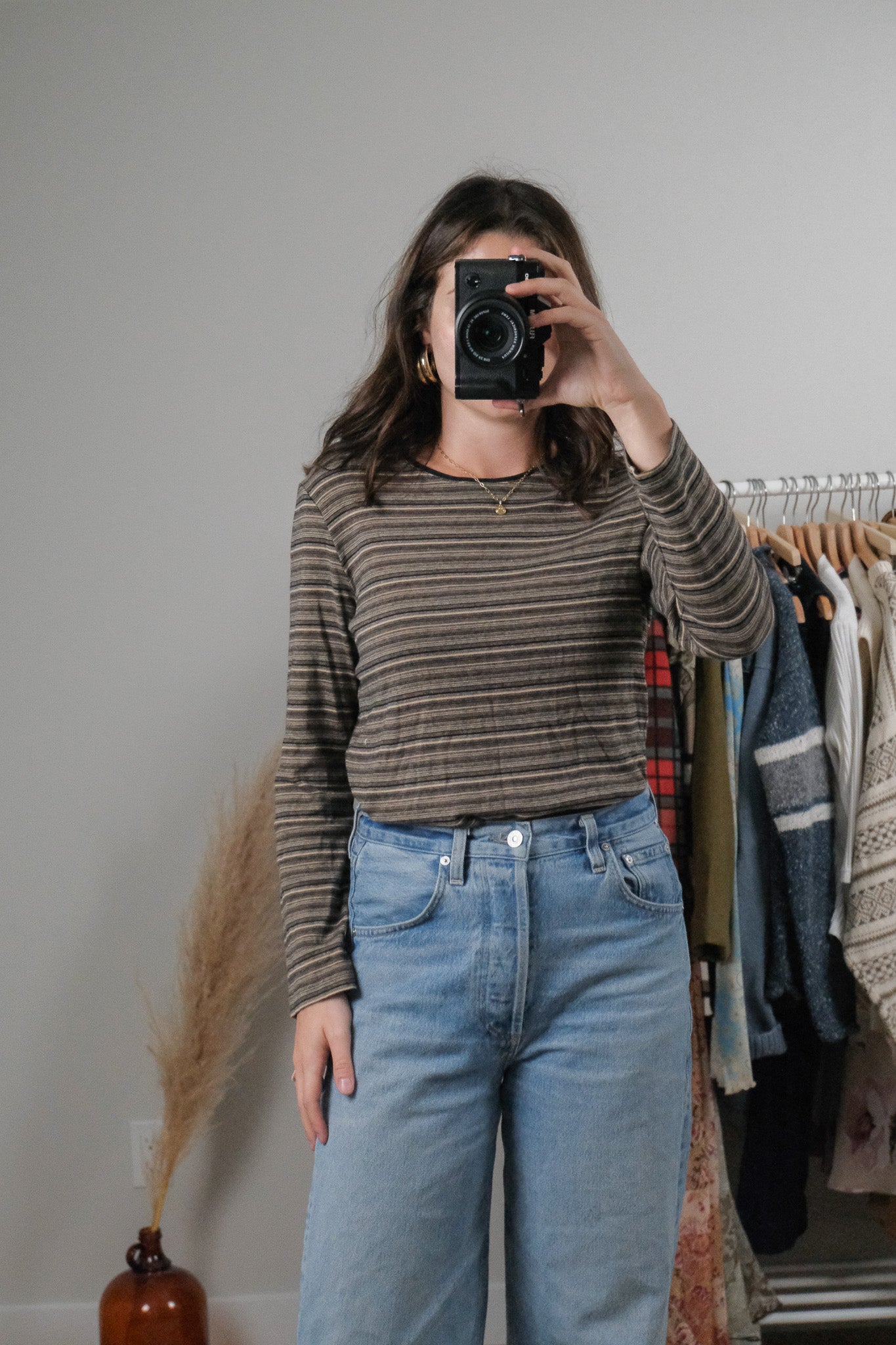 Vintage x Cotton Striped Top (M)