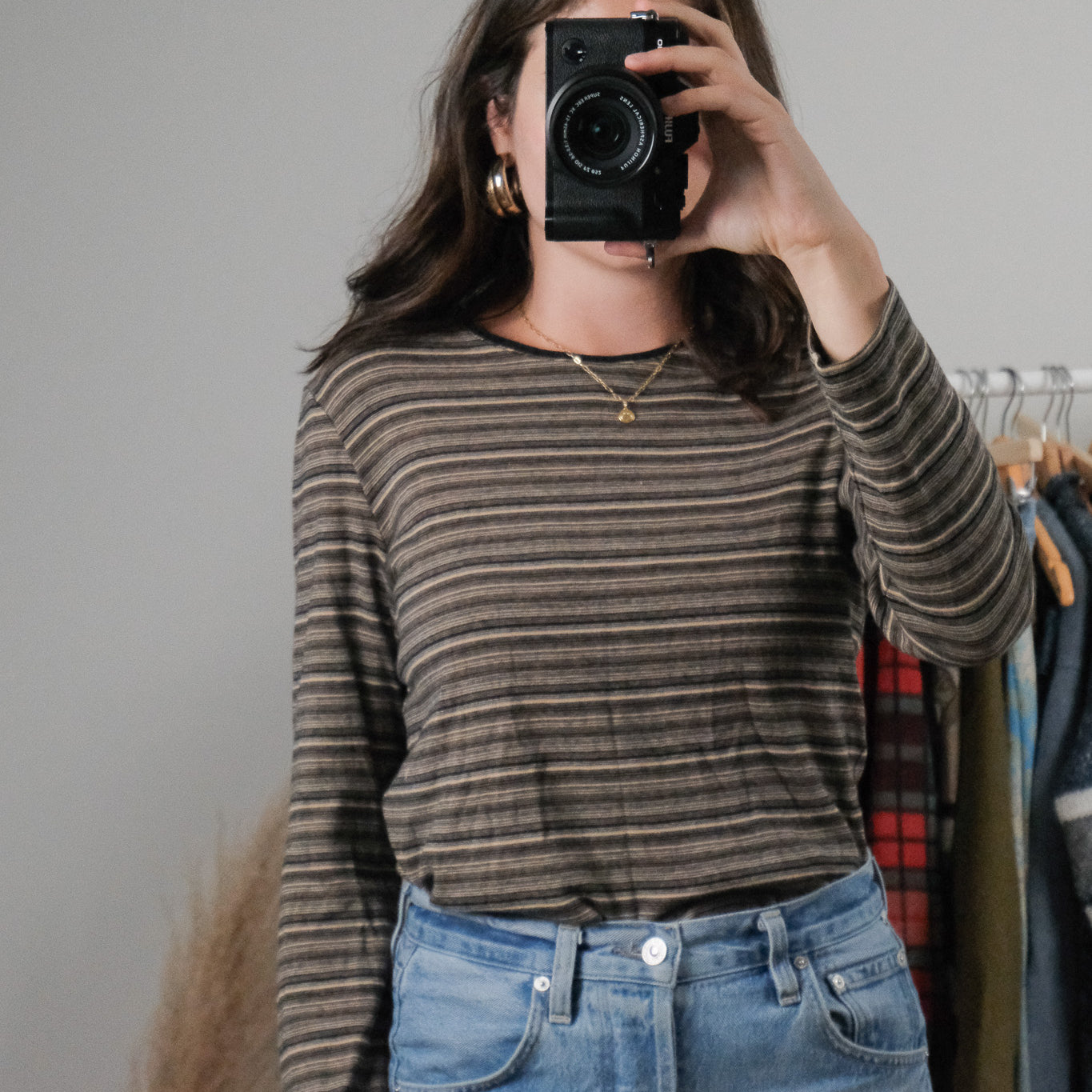 Vintage x Cotton Striped Top (M)