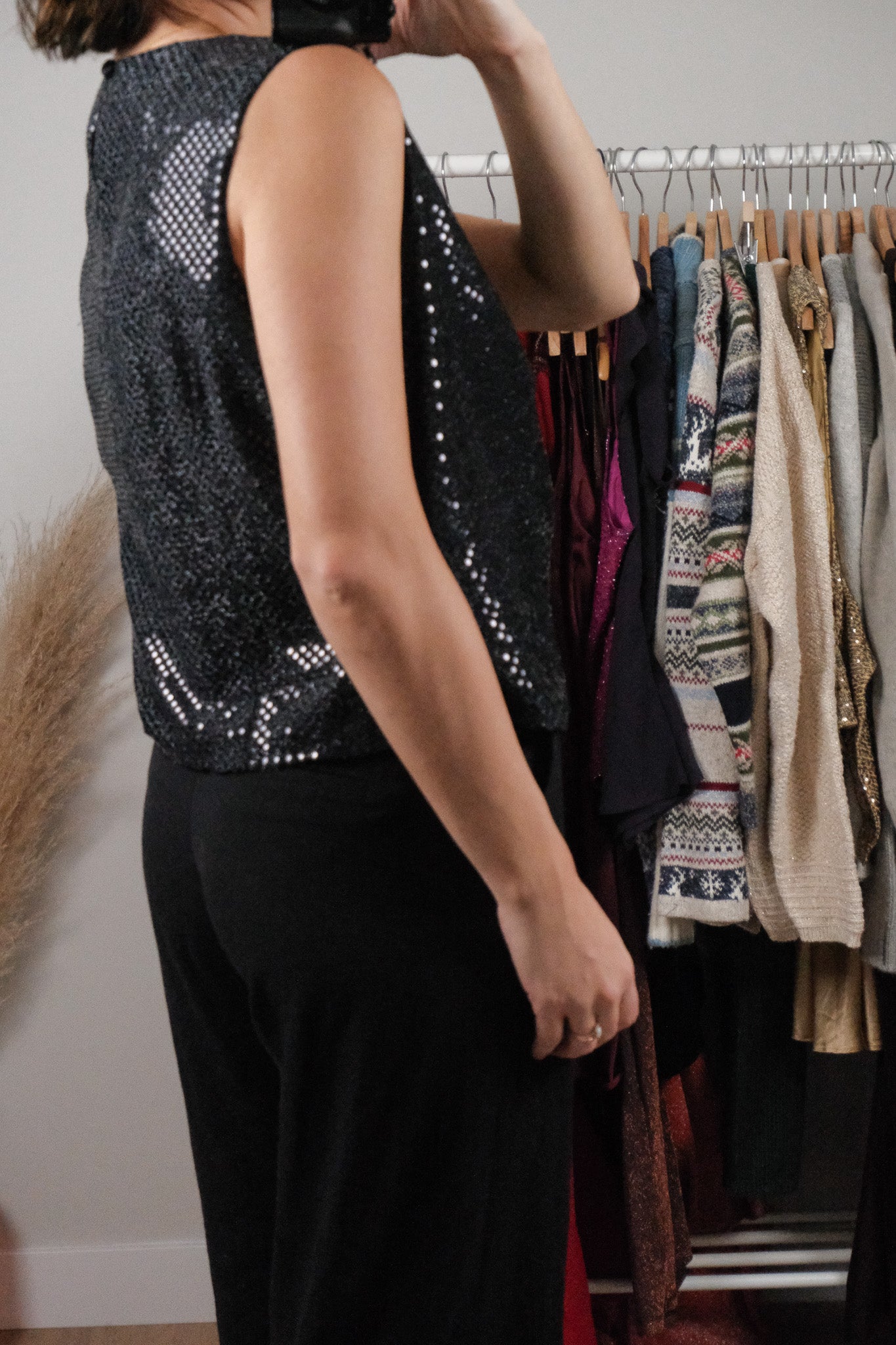 Made in Canada x Vintage x Sequin/Shimmer Tank (8/10)