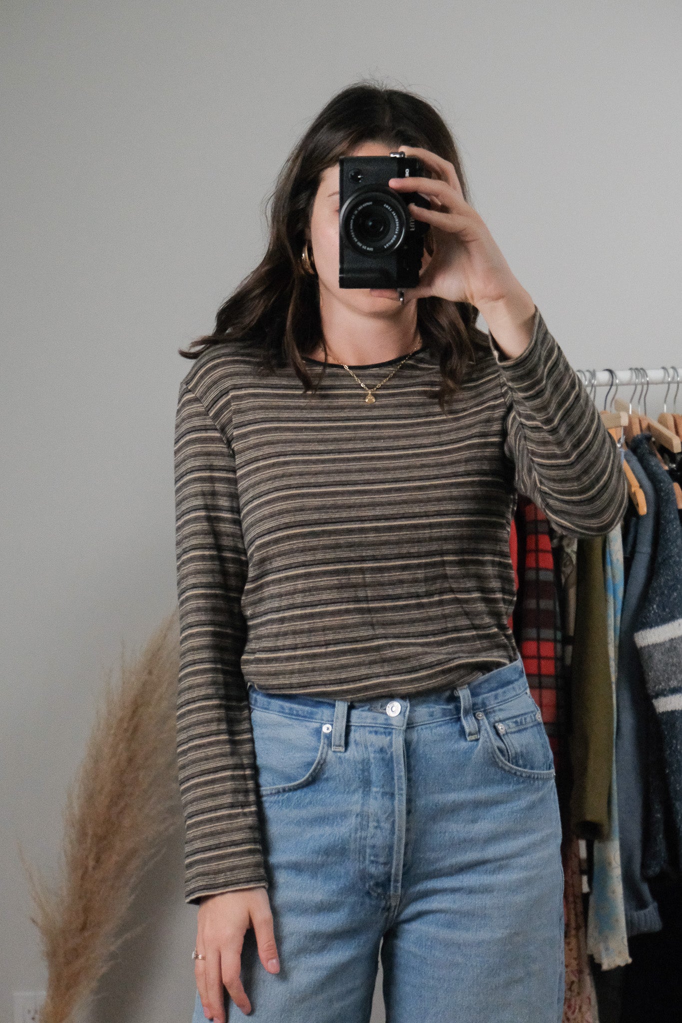 Vintage x Cotton Striped Top (M)
