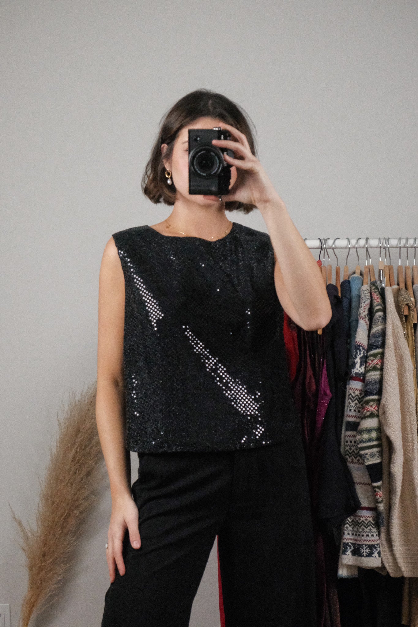 Made in Canada x Vintage x Sequin/Shimmer Tank (8/10)