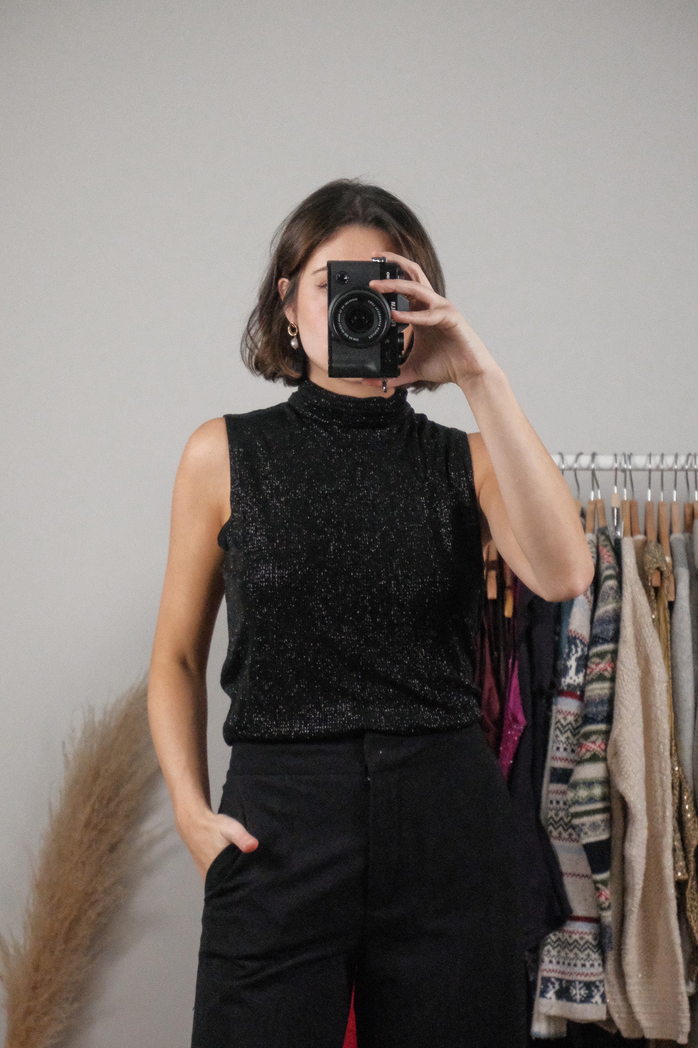 Vintage x Shimmer Mockneck Tank (M)