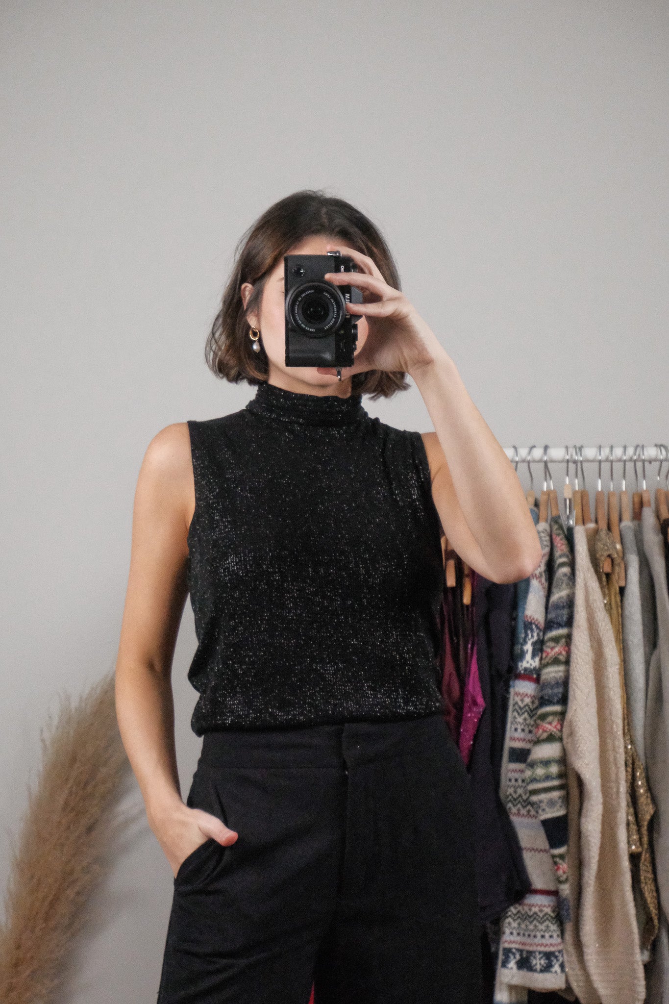 Vintage x Shimmer Mockneck Tank (M)