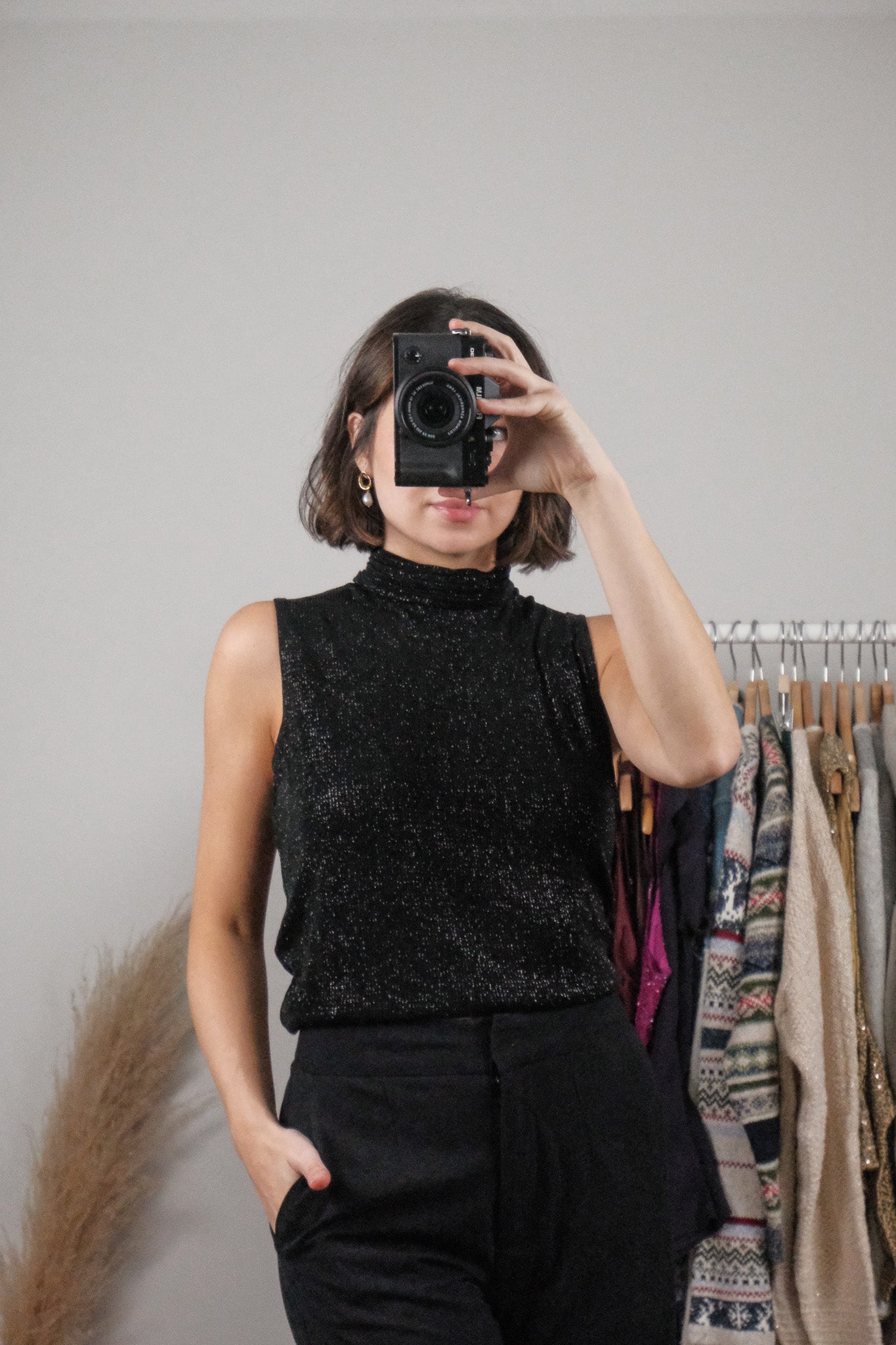 Vintage x Shimmer Mockneck Tank (M)