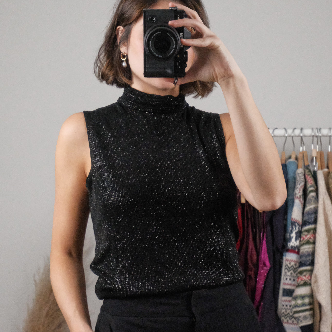 Vintage x Shimmer Mockneck Tank (M)