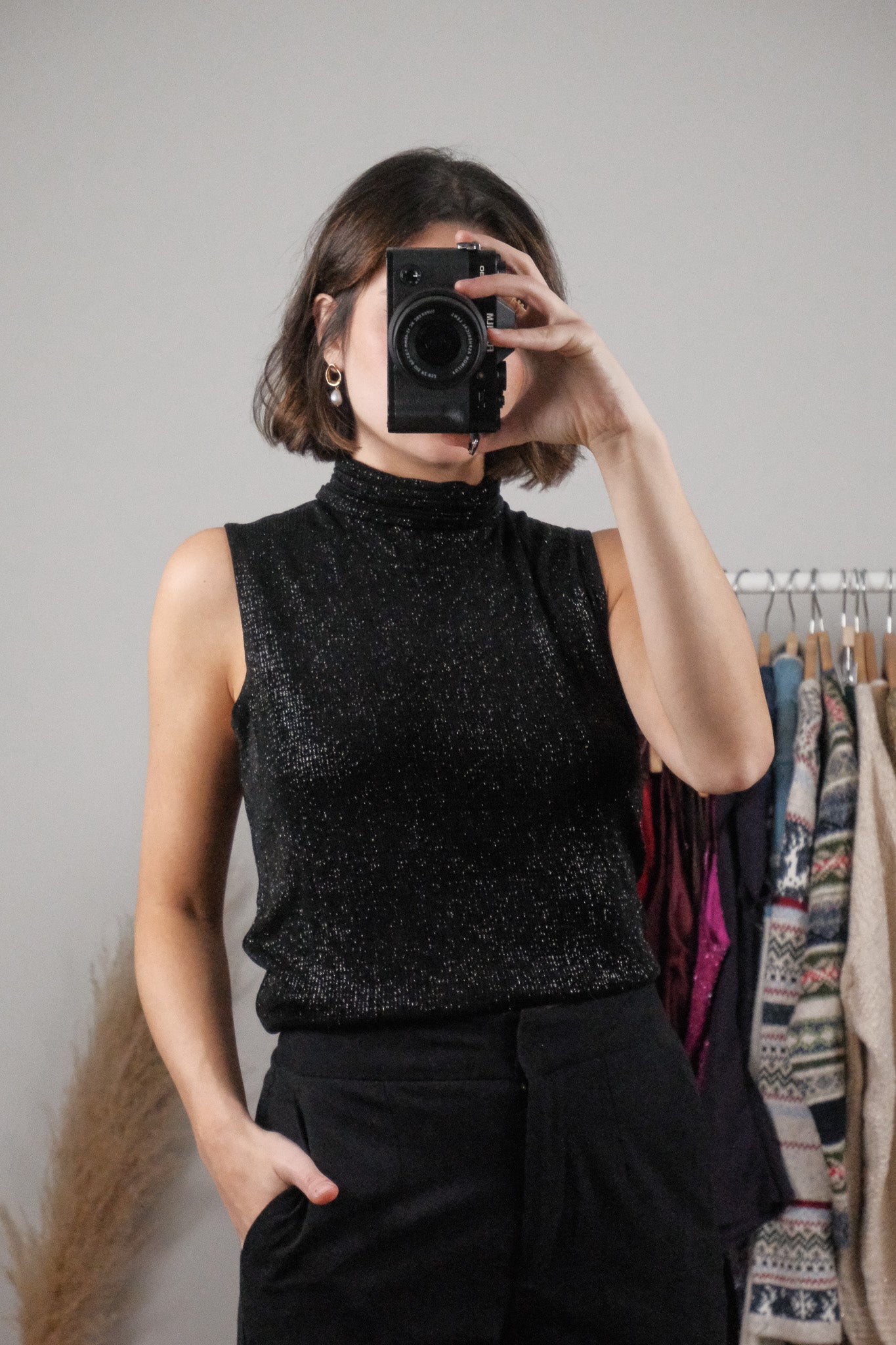 Vintage x Shimmer Mockneck Tank (M)