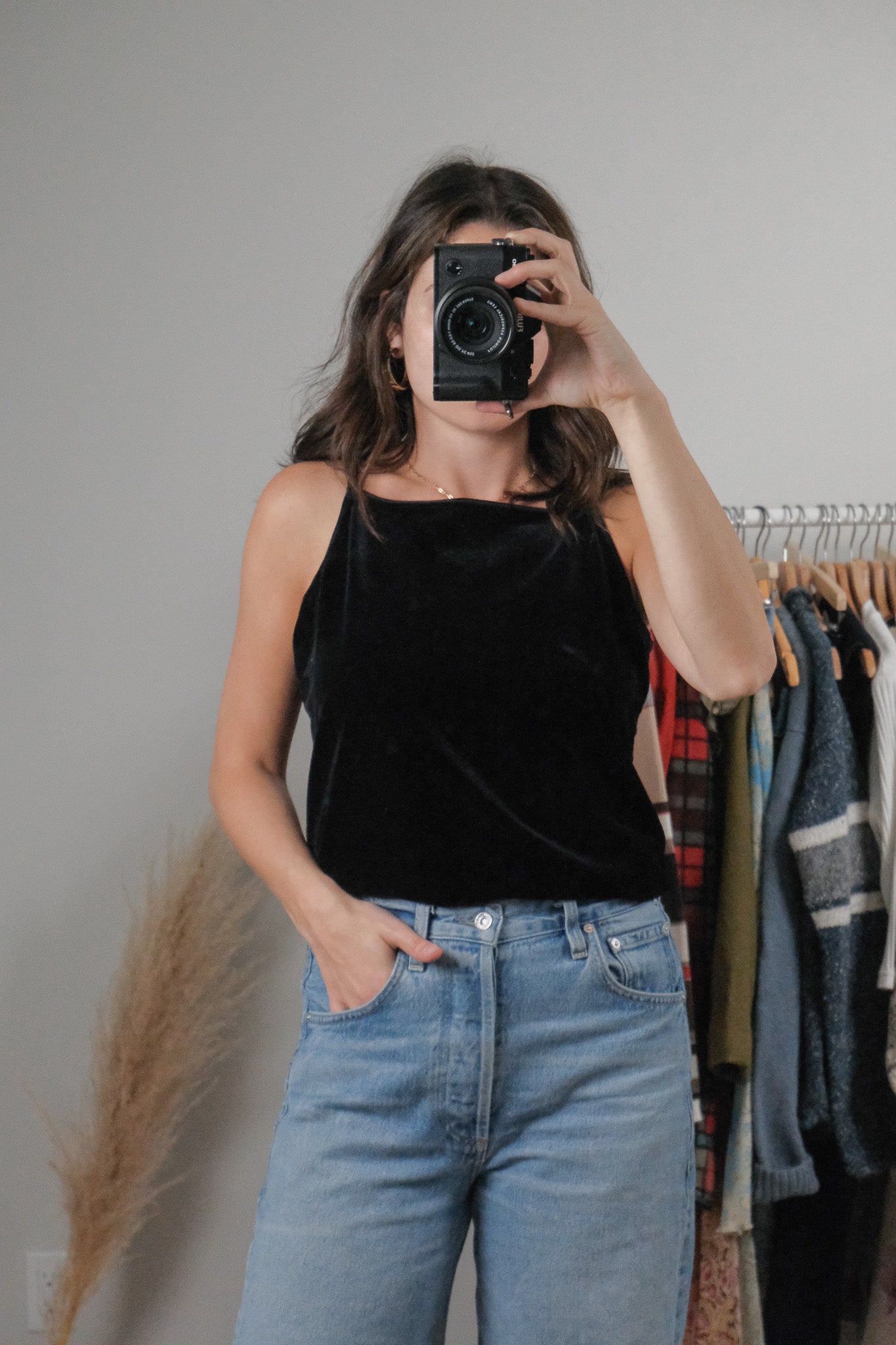 Made in Canada x Vintage x Velvet High Neck Tank (M/L)