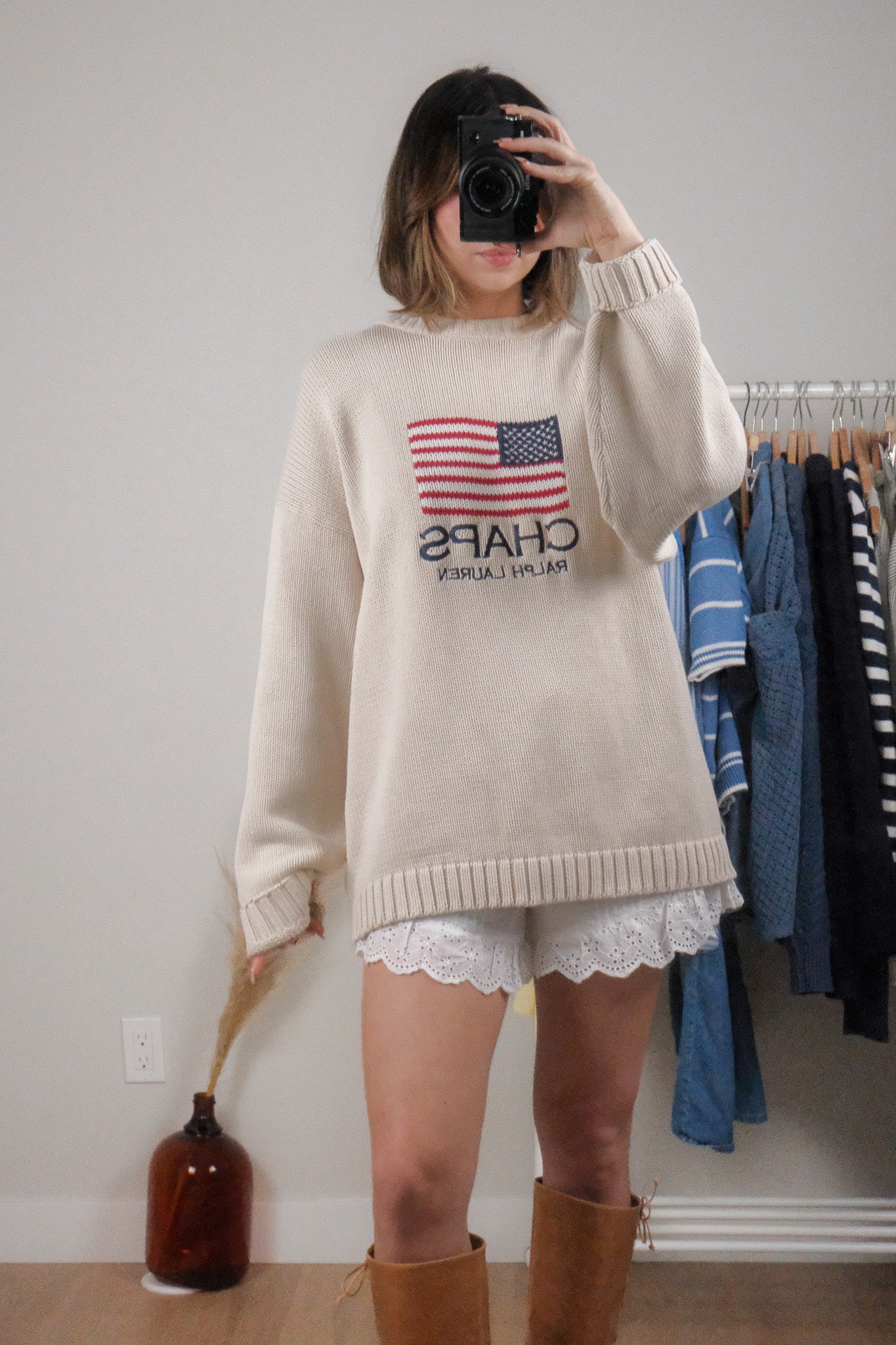 Vintage x CHAPS Ralph Lauren x Cotton Flag Knit (L-XXL)