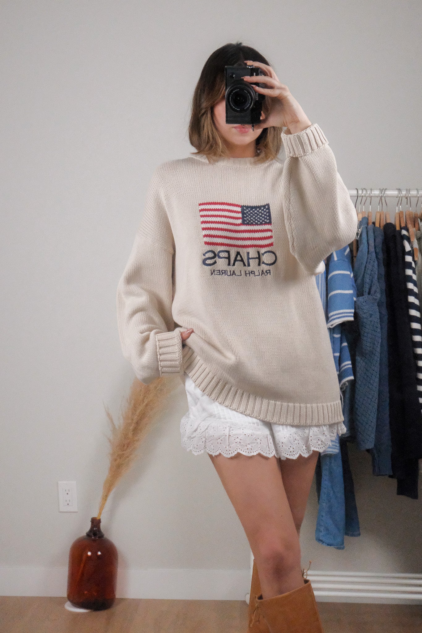 Vintage x CHAPS Ralph Lauren x Cotton Flag Knit (L-XXL)