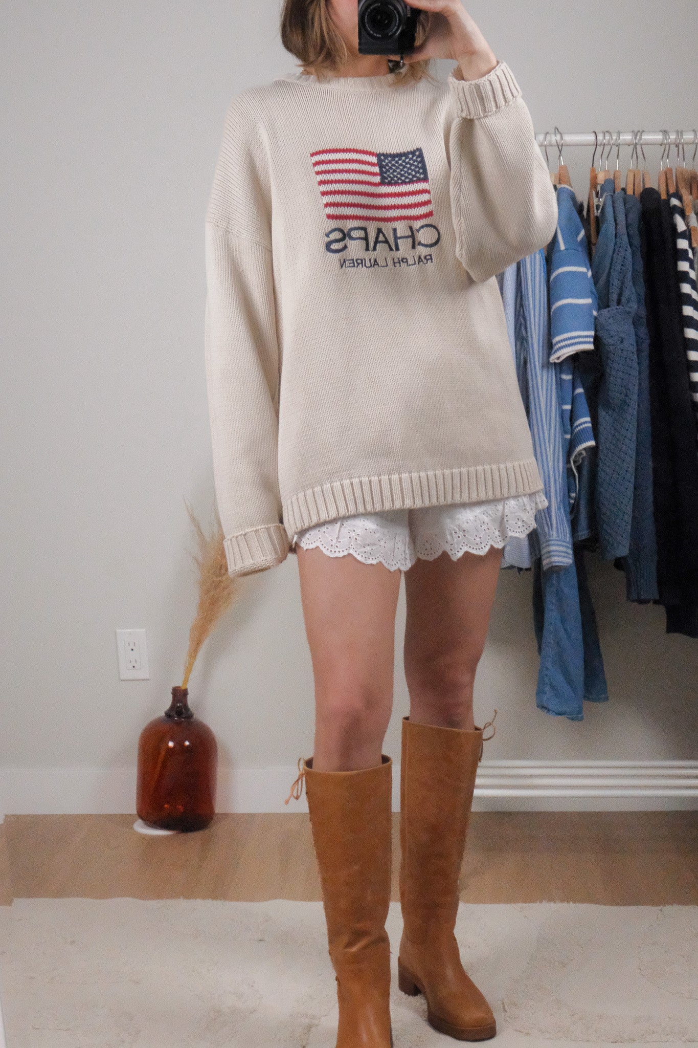 Vintage x CHAPS Ralph Lauren x Cotton Flag Knit (L-XXL)