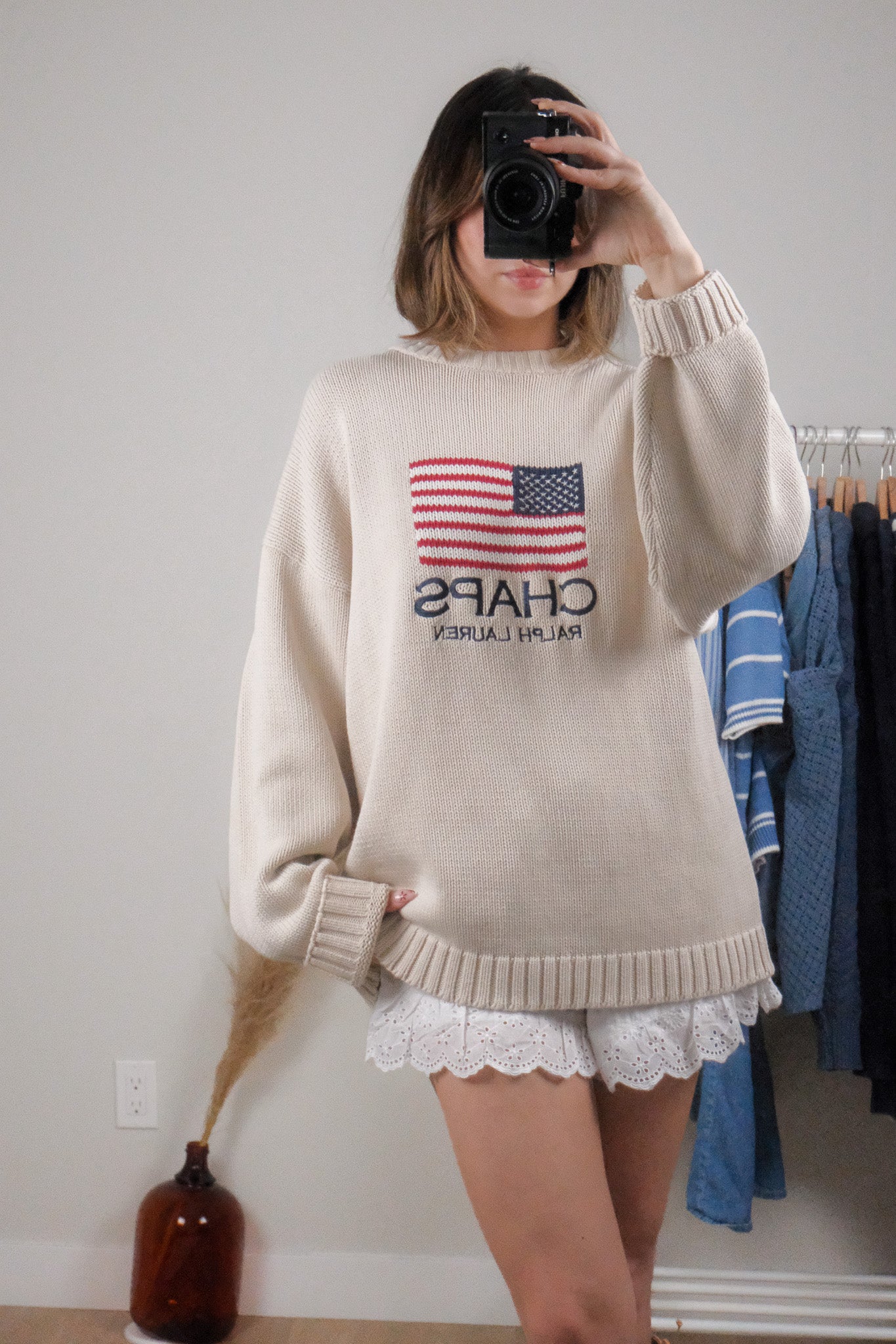 Vintage x CHAPS Ralph Lauren x Cotton Flag Knit (L-XXL)