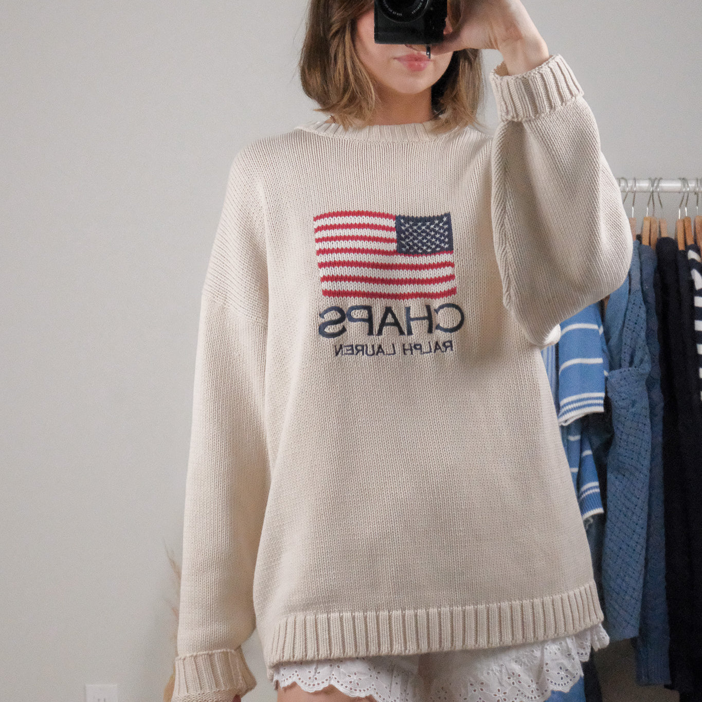 Vintage x CHAPS Ralph Lauren x Cotton Flag Knit (L-XXL)