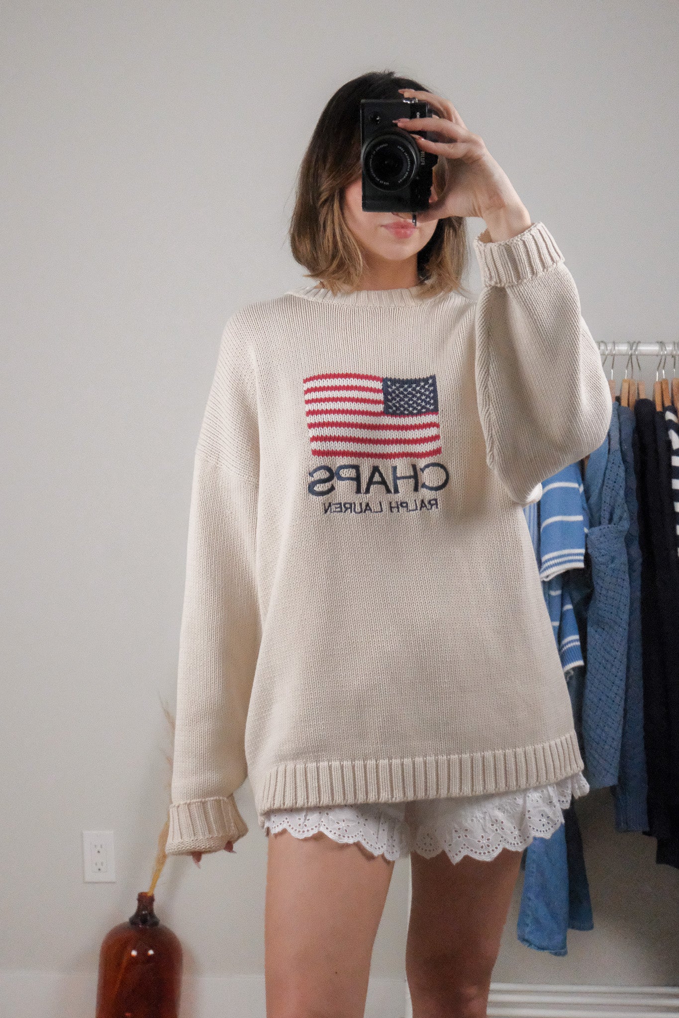 Vintage x CHAPS Ralph Lauren x Cotton Flag Knit (L-XXL)