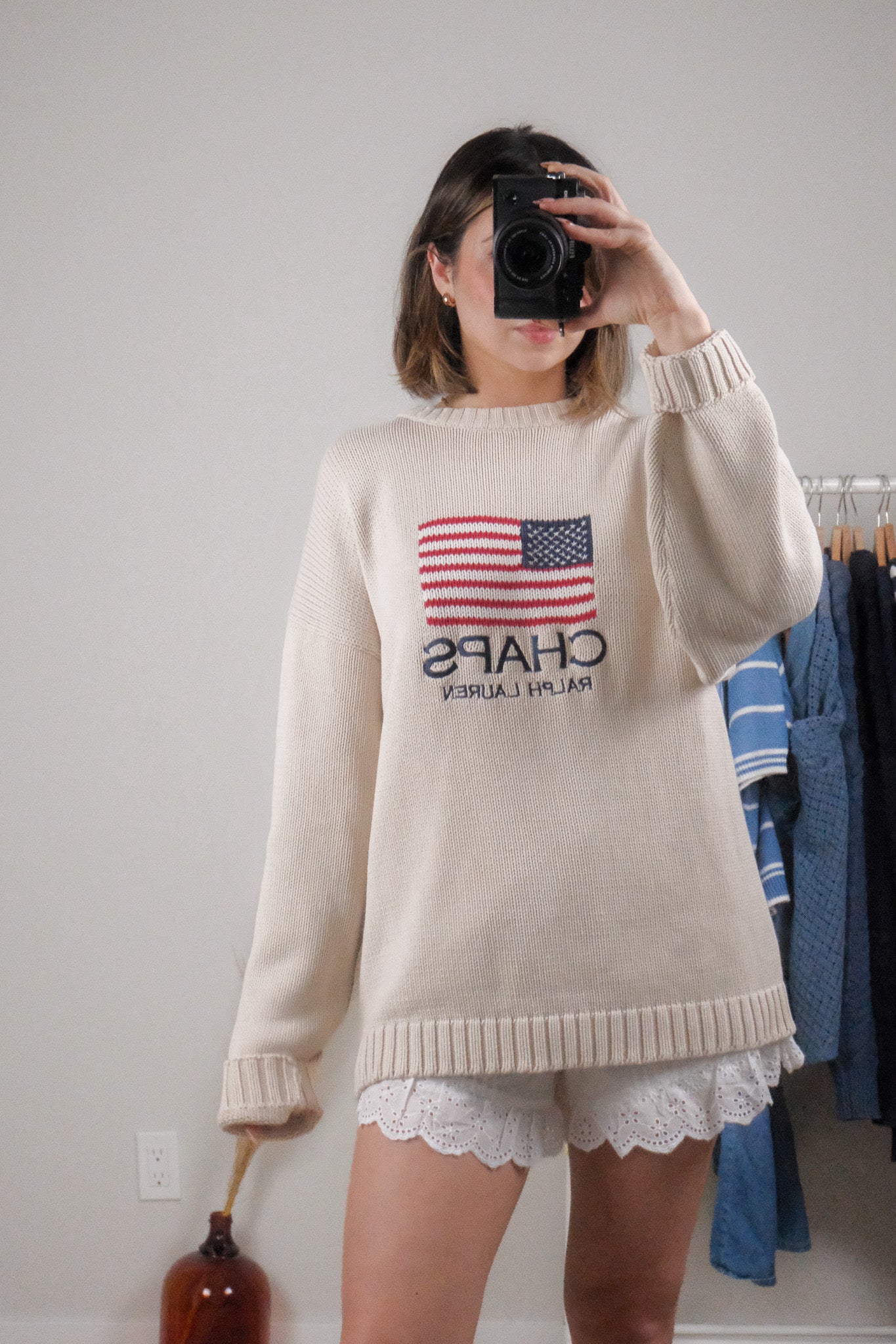 Vintage x CHAPS Ralph Lauren x Cotton Flag Knit (L-XXL)