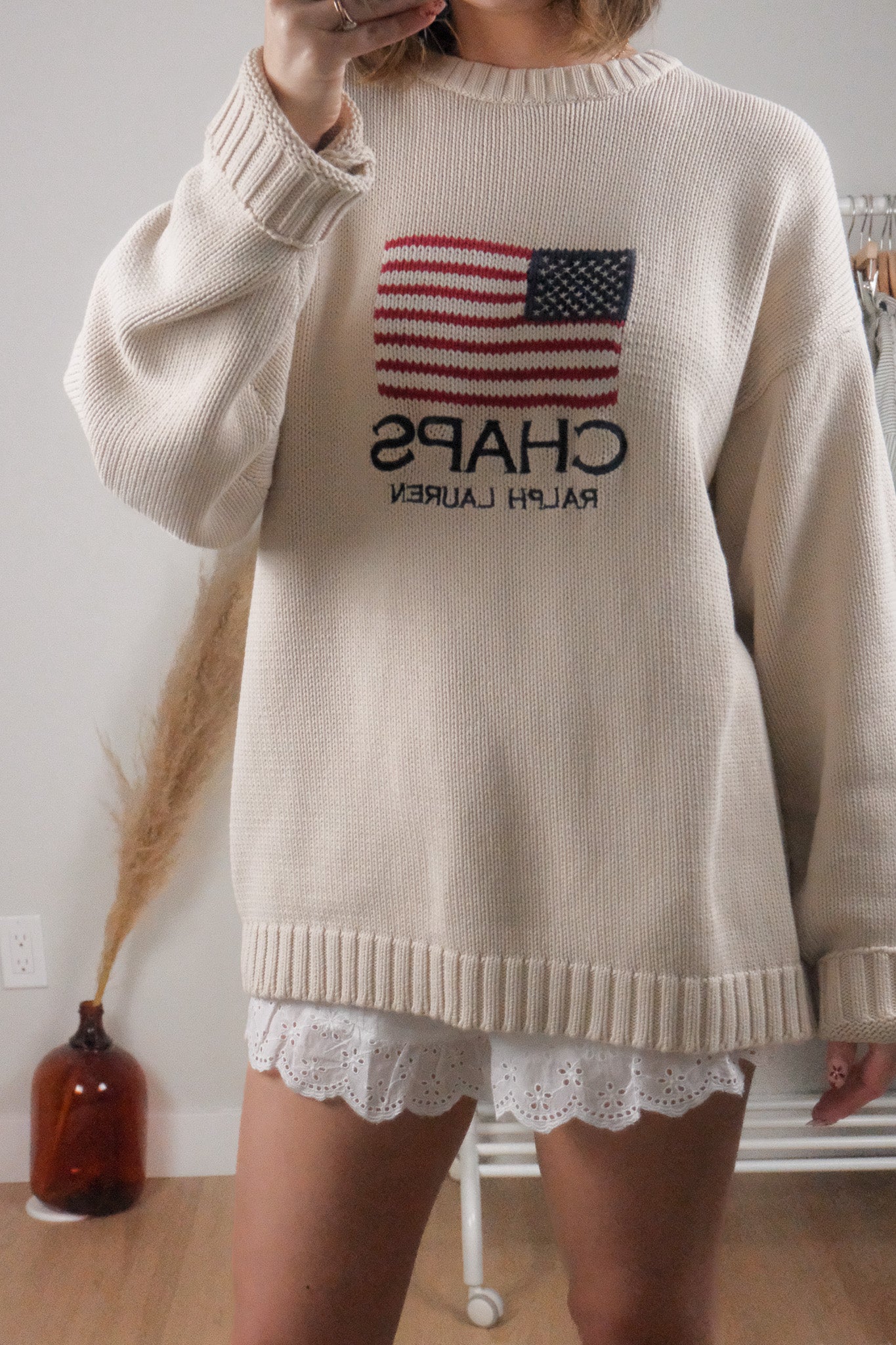 Vintage x CHAPS Ralph Lauren x Cotton Flag Knit (L-XXL)