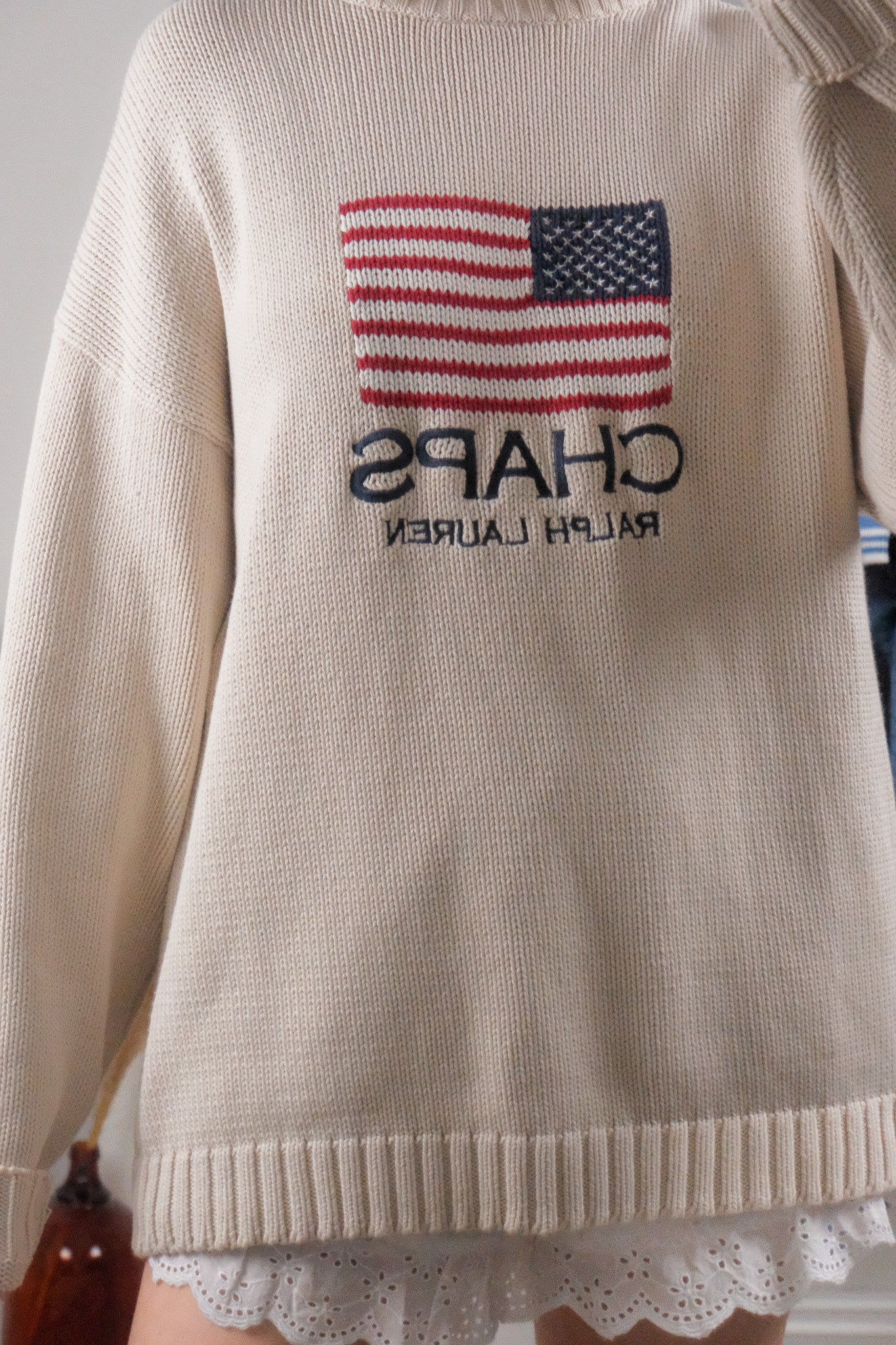 Vintage x CHAPS Ralph Lauren x Cotton Flag Knit (L-XXL)