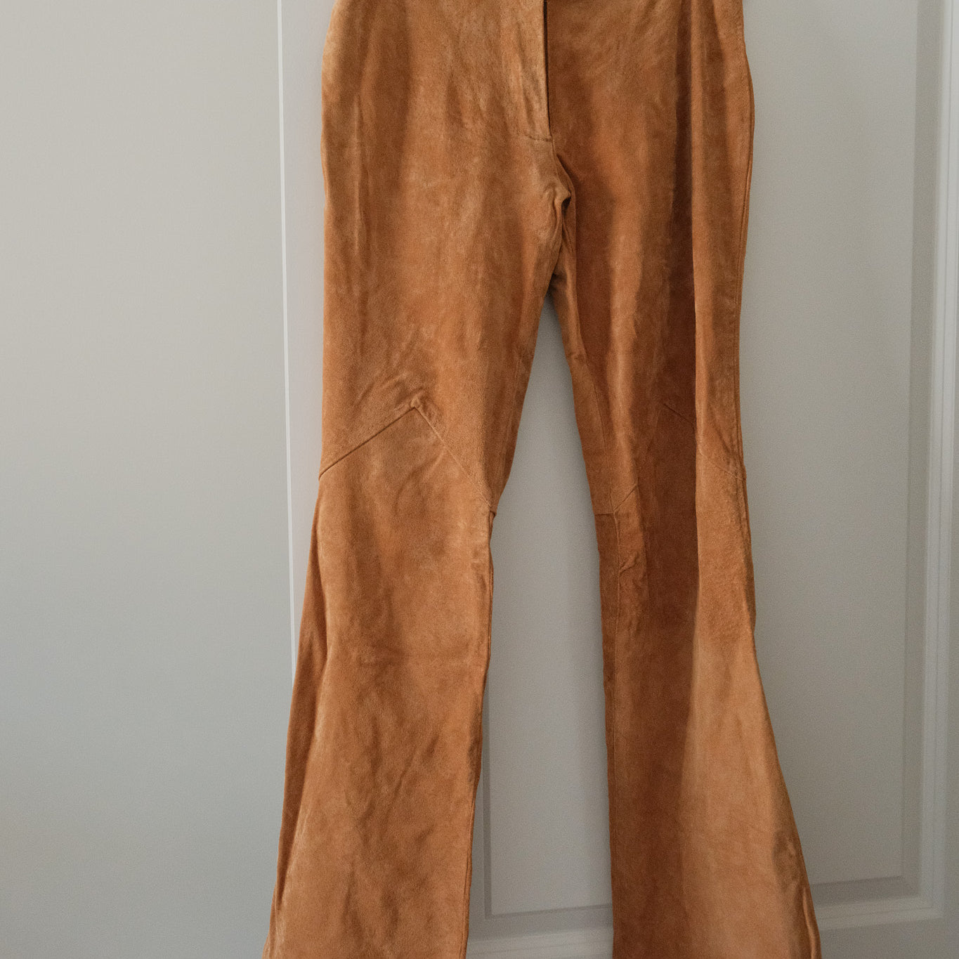 Vintage x Suede Low Rise Flare Pants (00/0)
