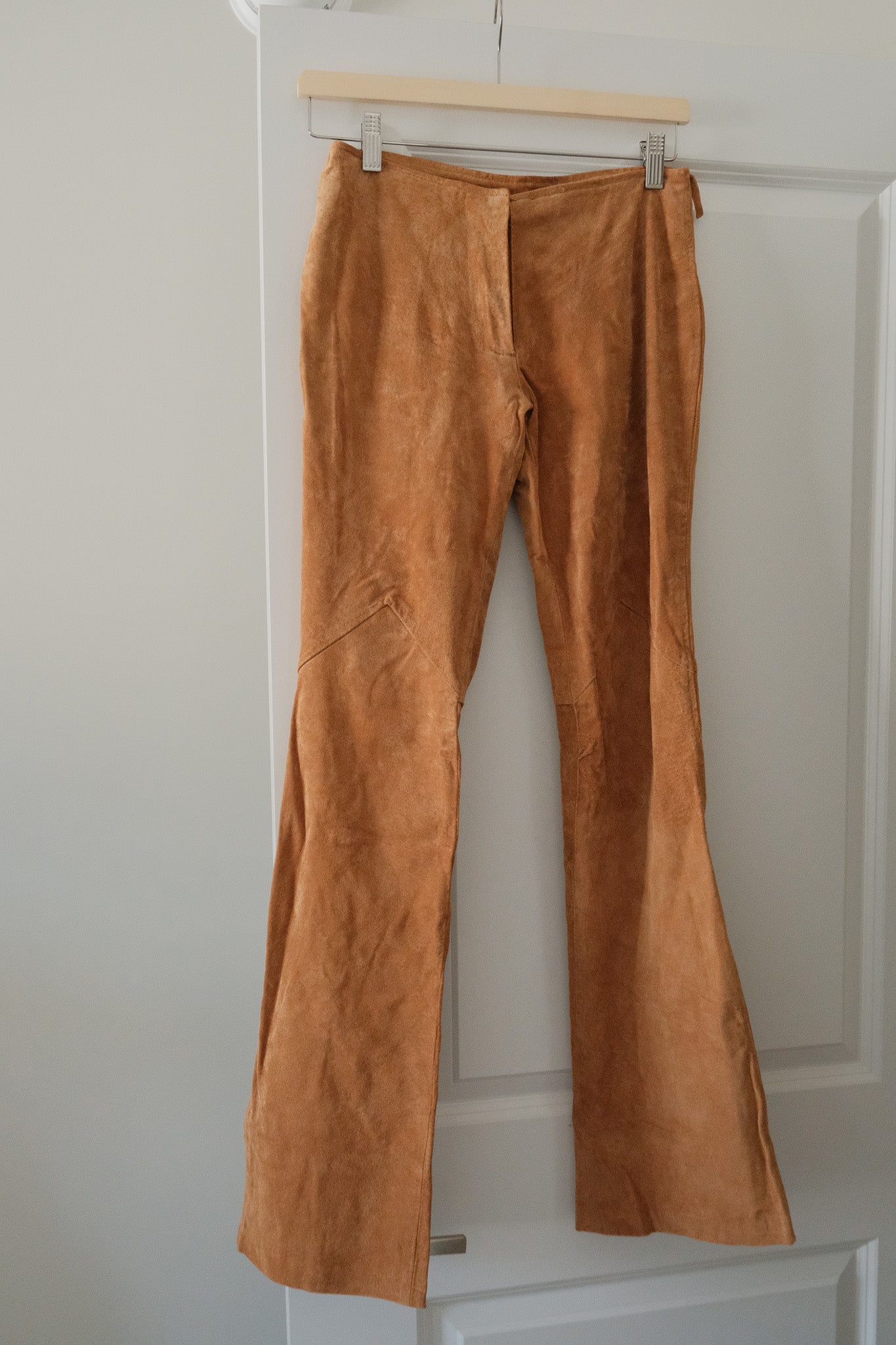 Vintage x Suede Low Rise Flare Pants (00/0)