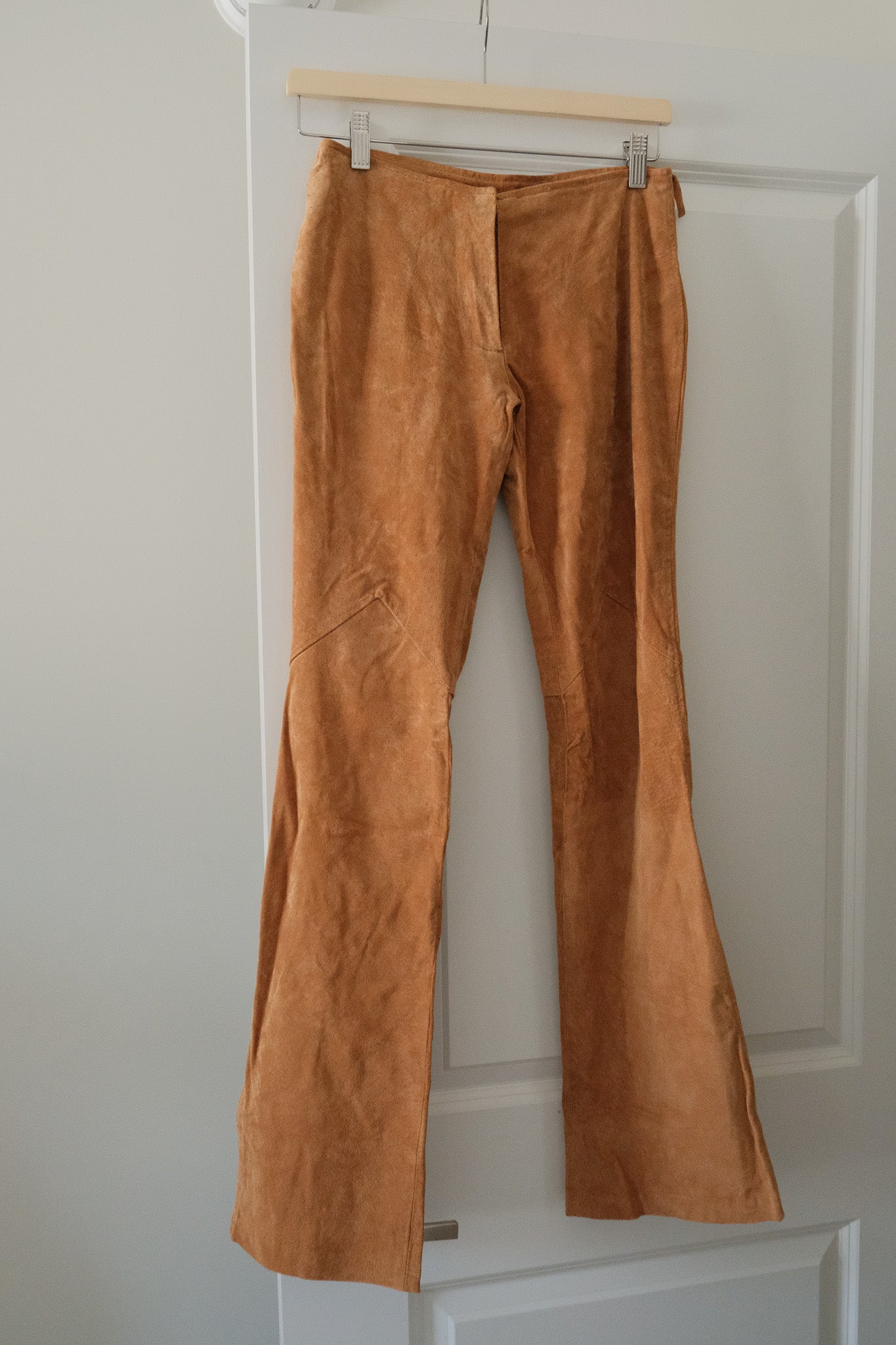 Vintage x Suede Low Rise Flare Pants (00/0)