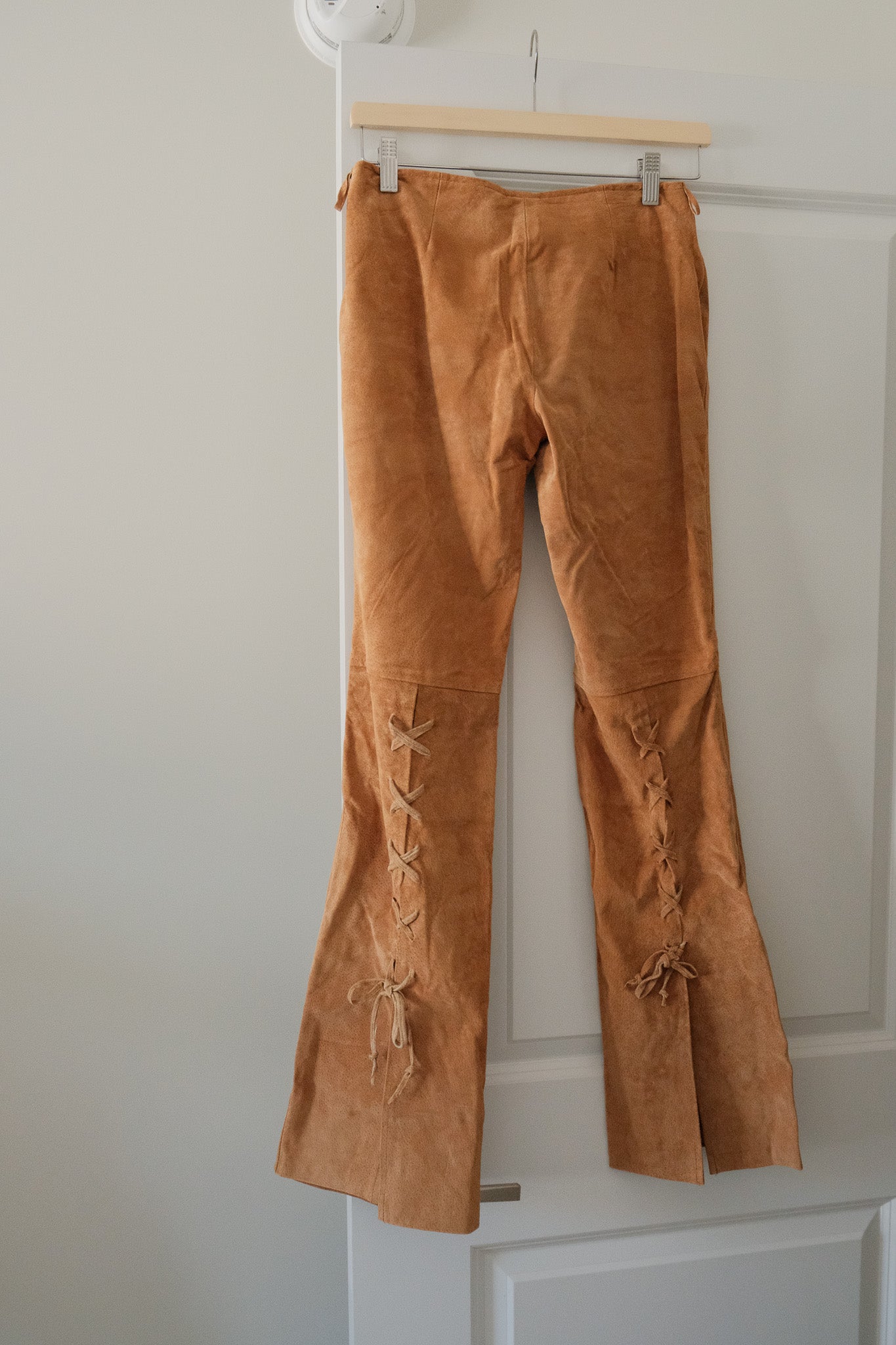 Vintage x Suede Low Rise Flare Pants (00/0)