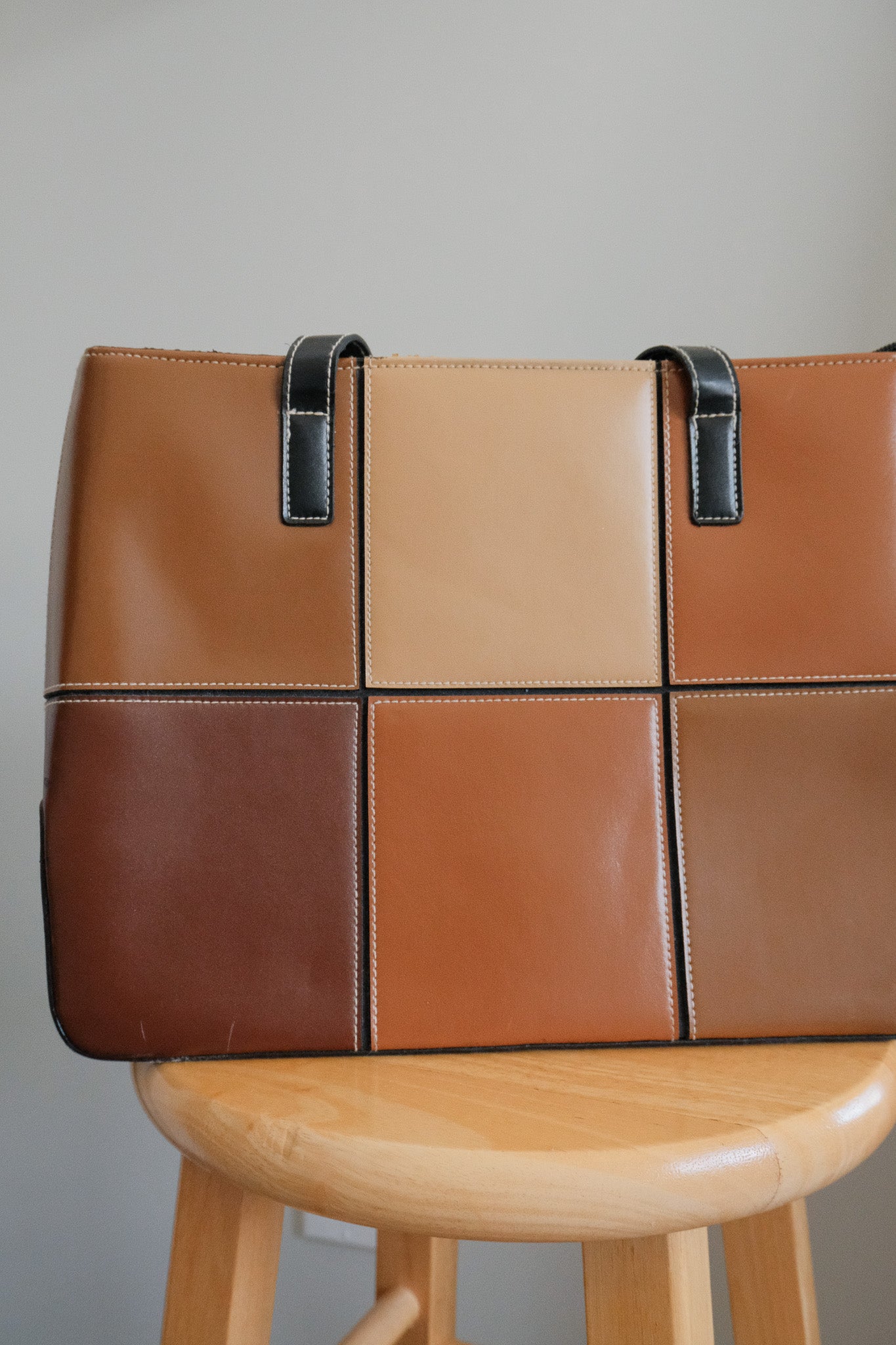 Vintage x Patchwork Faux Leather Purse