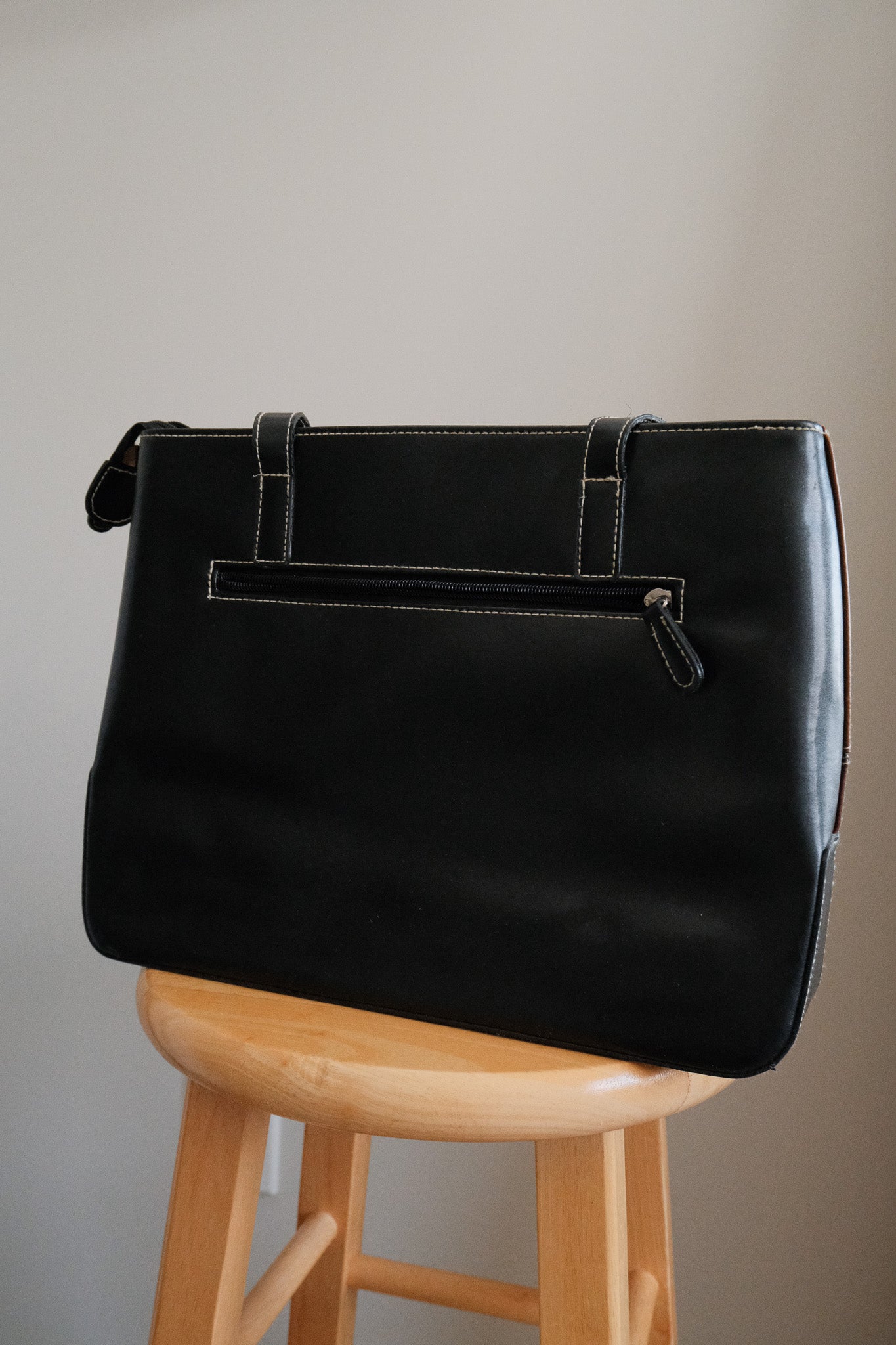 Vintage x Patchwork Faux Leather Purse
