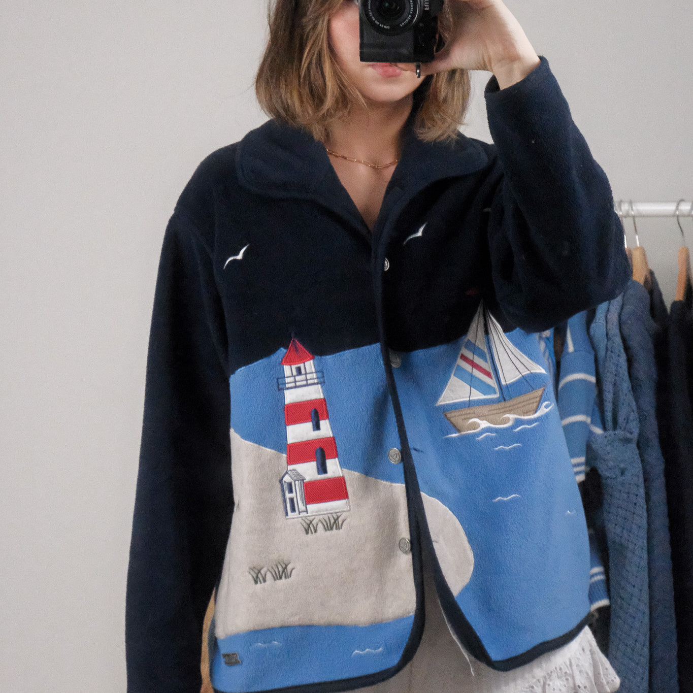 Vintage x Embroidered Lighthouse Fleece (M/L)