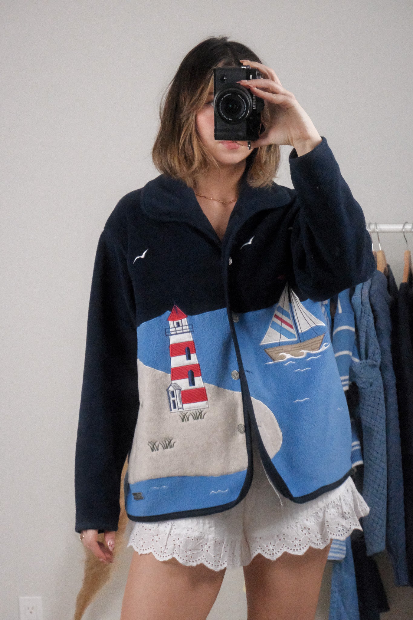 Vintage x Embroidered Lighthouse Fleece (M/L)