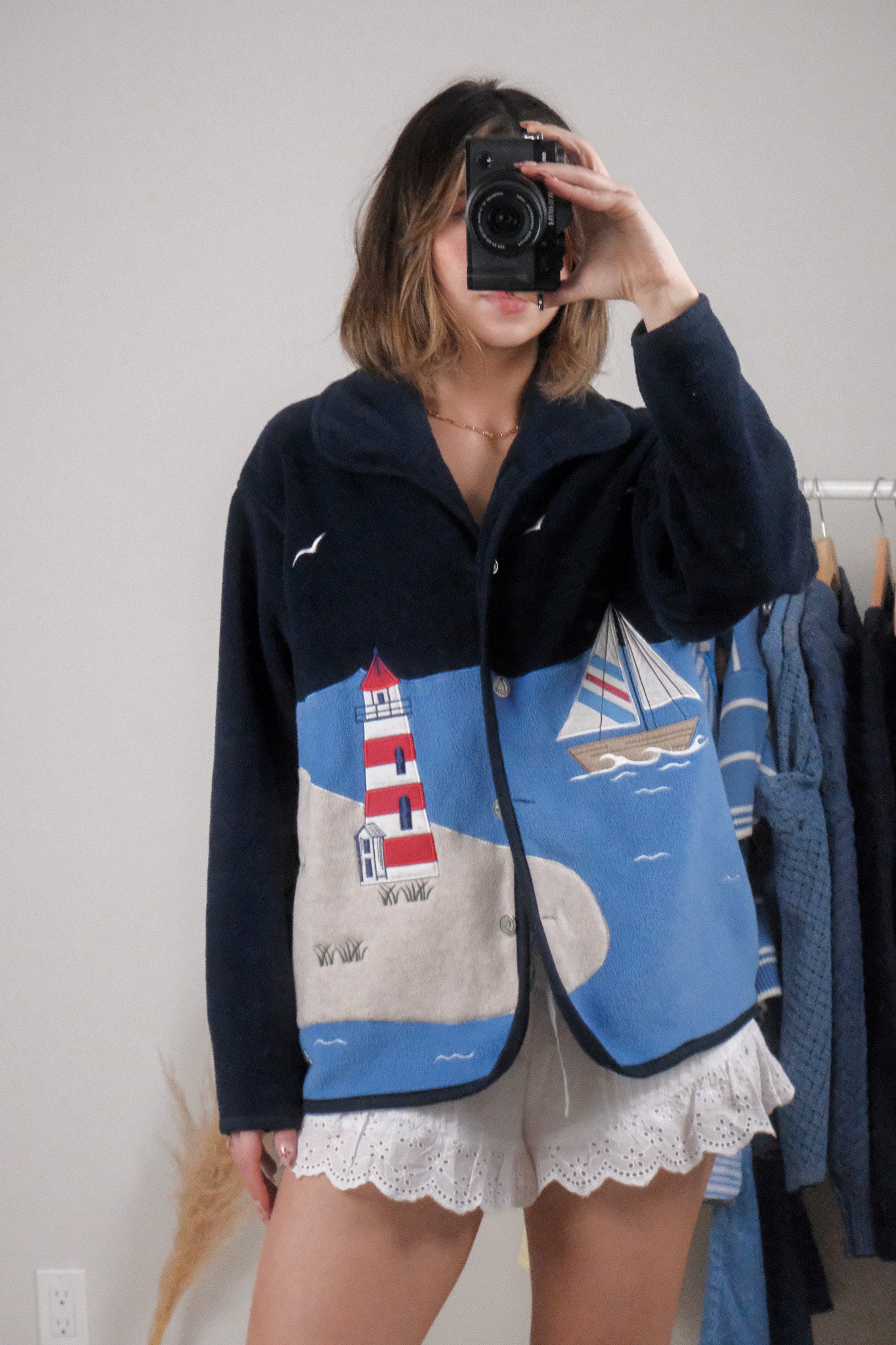 Vintage x Embroidered Lighthouse Fleece (M/L)