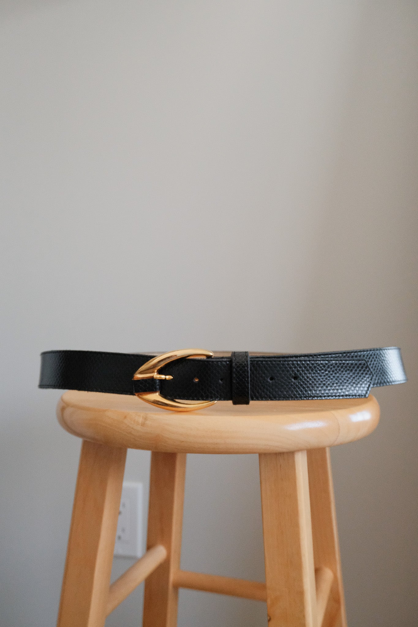Made in Canada x Vintage x Faux Leather Belt (L/XL)