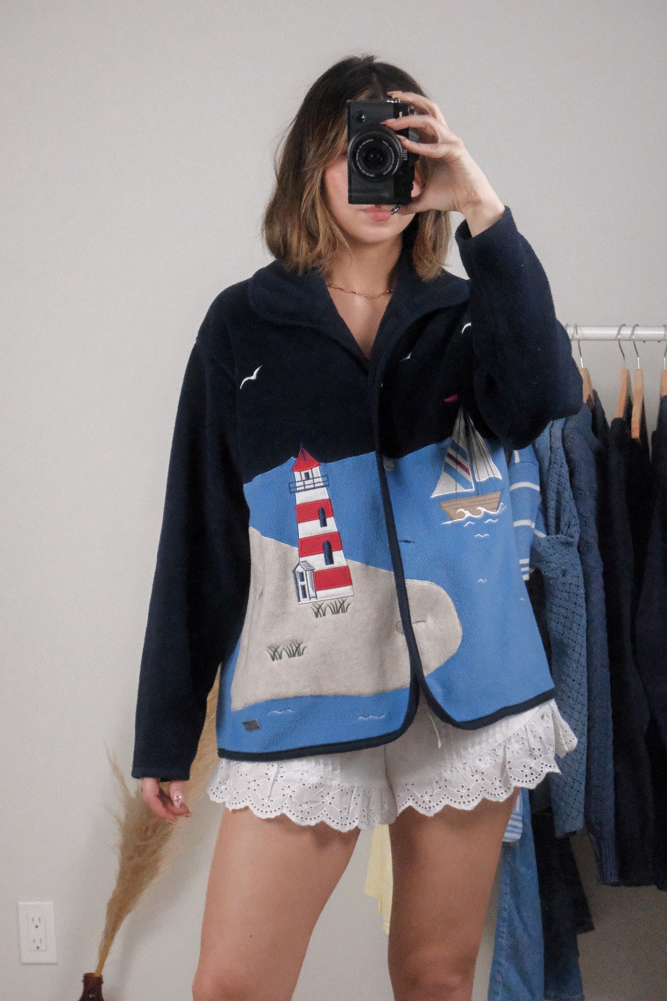 Vintage x Embroidered Lighthouse Fleece (M/L)