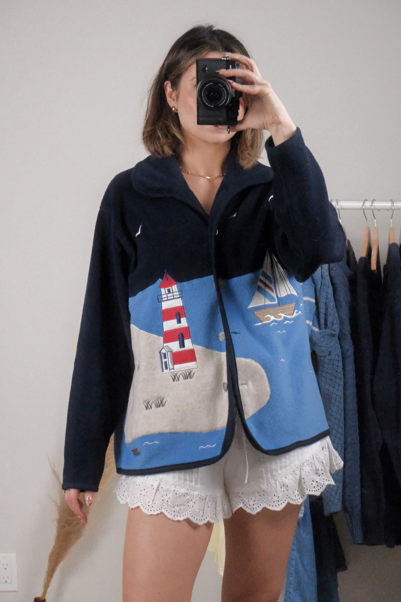 Vintage x Embroidered Lighthouse Fleece (M/L)