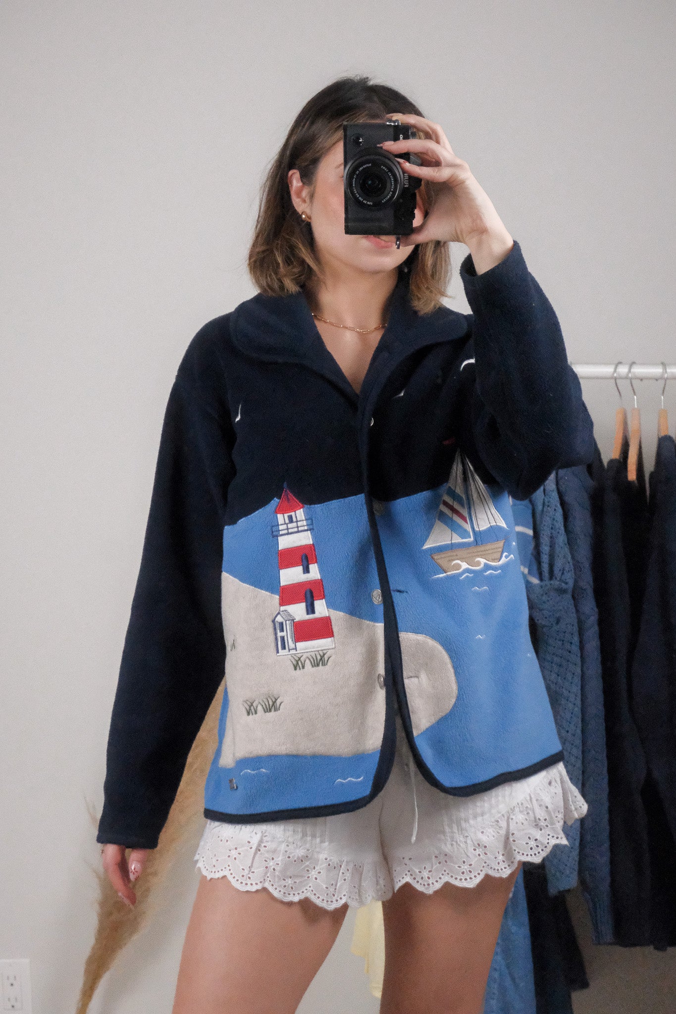 Vintage x Embroidered Lighthouse Fleece (M/L)