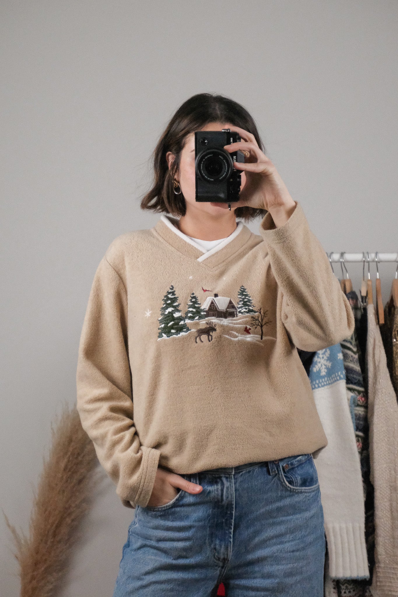 Vintage x Fleece Christmas Sweater (M)