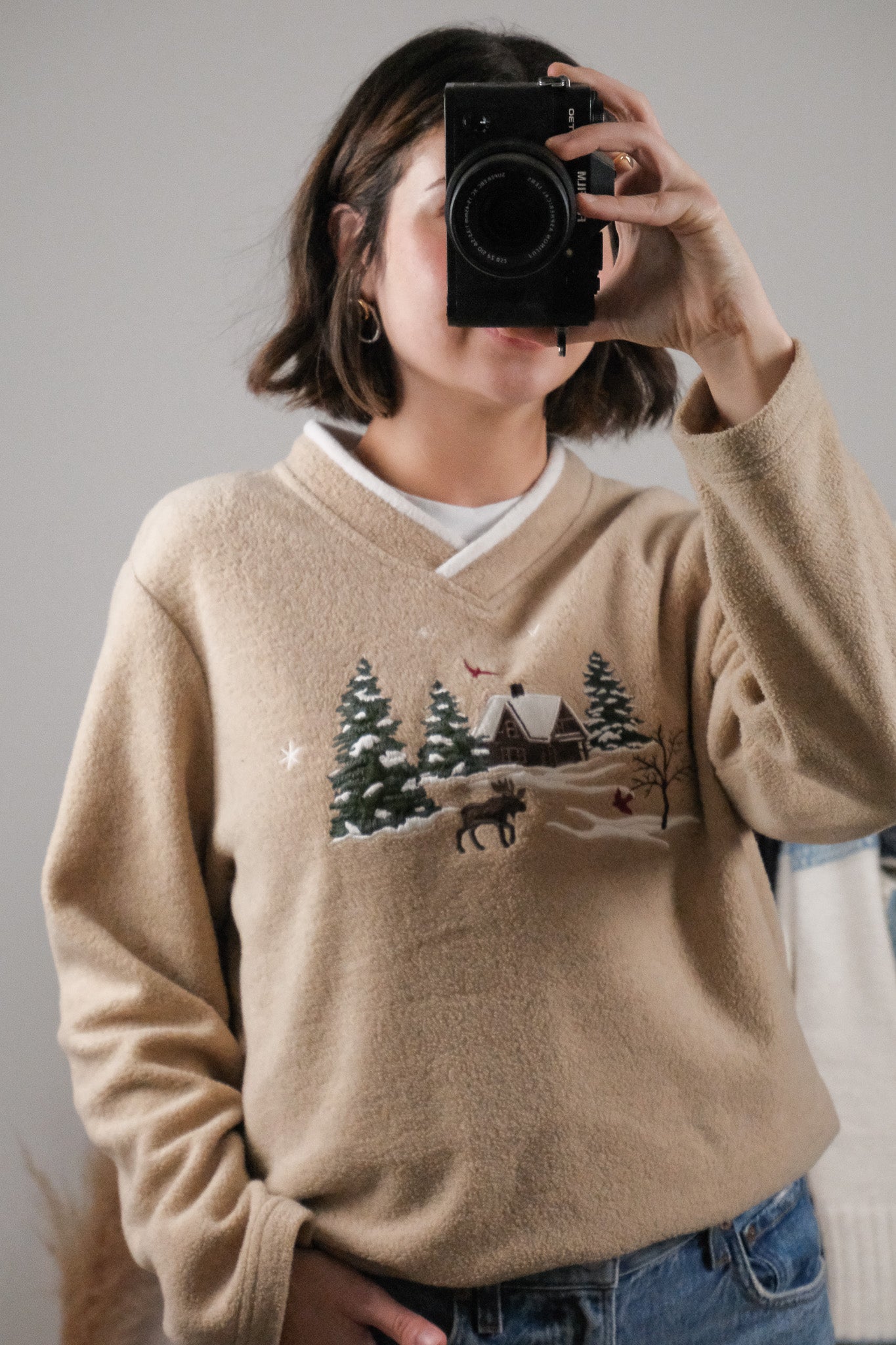 Vintage x Fleece Christmas Sweater (M)