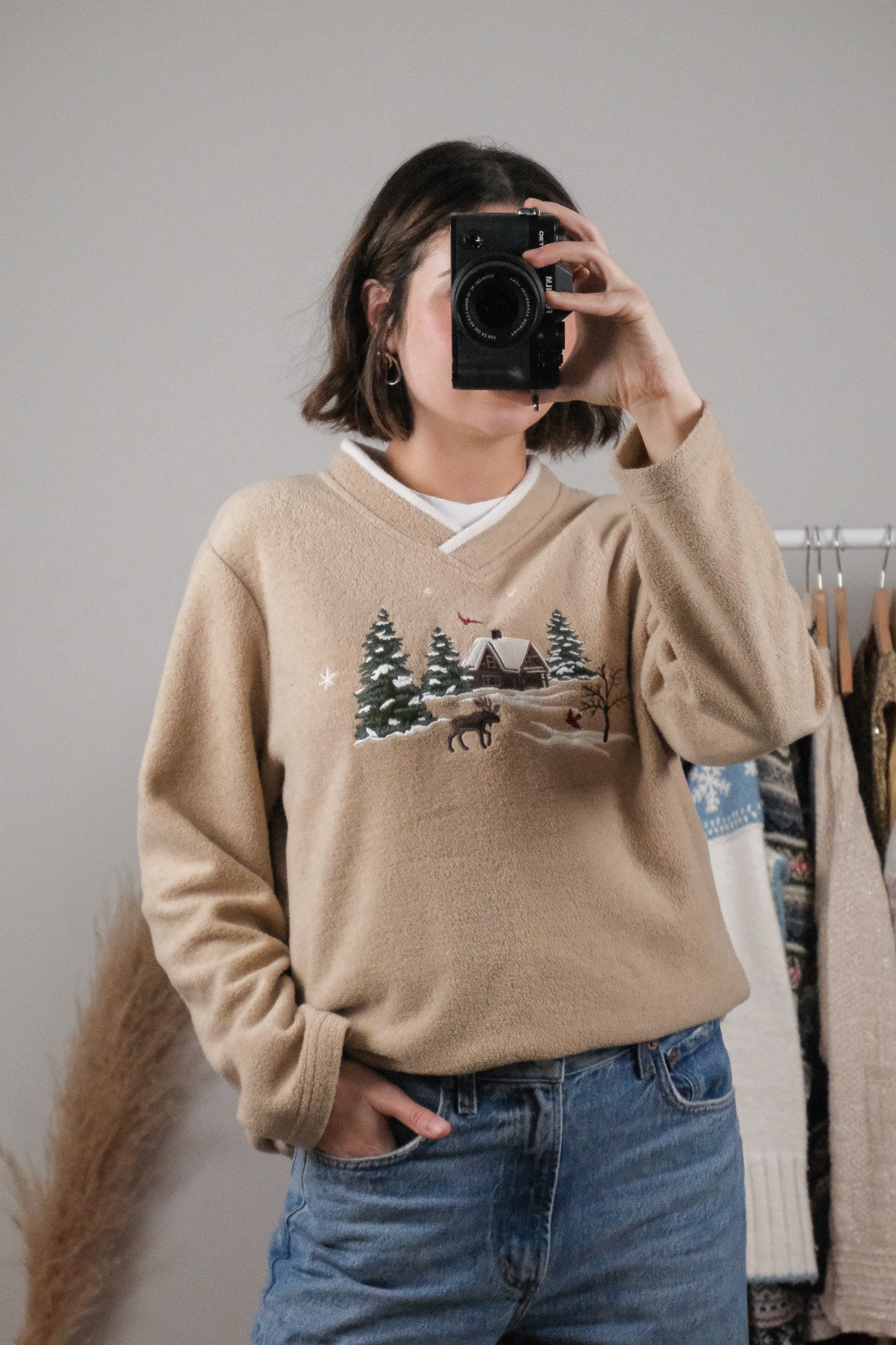 Vintage x Fleece Christmas Sweater (M)