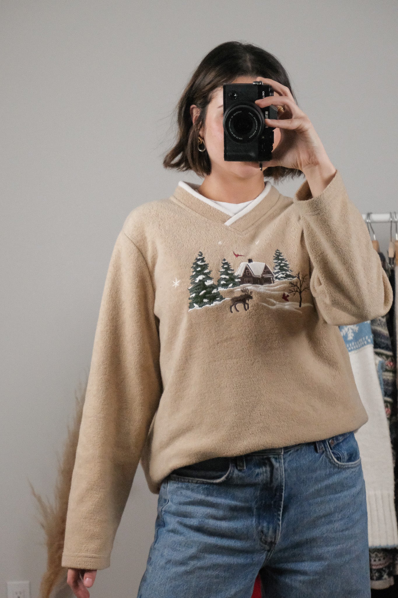 Vintage x Fleece Christmas Sweater (M)