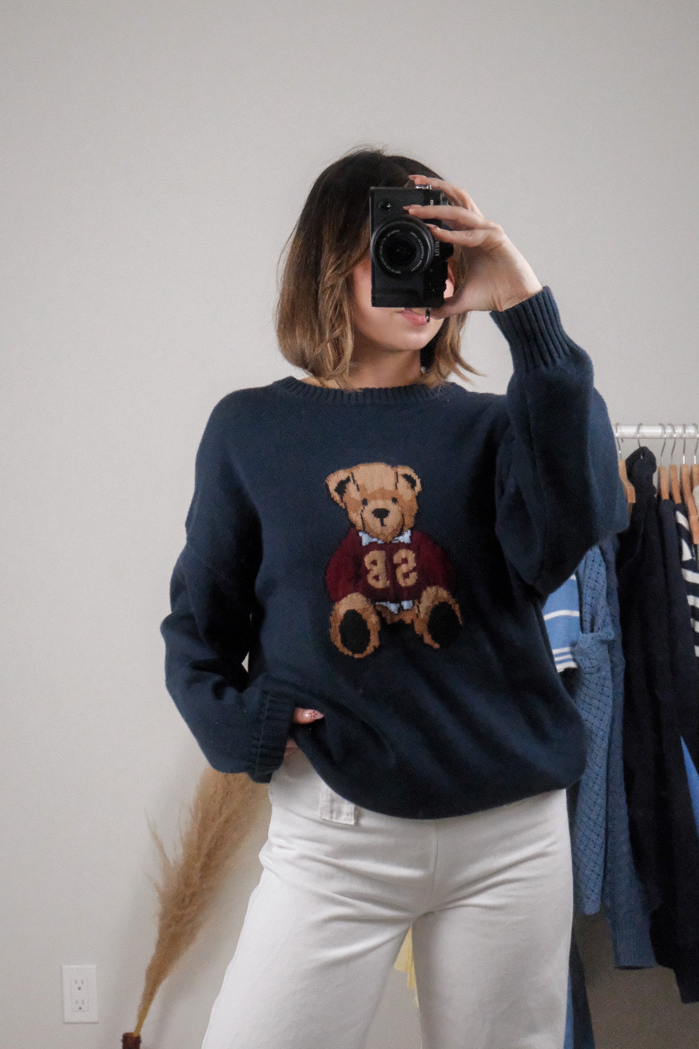 NWT x Aritzia x Cotton/Cashmere Bear Sweater (S-M)