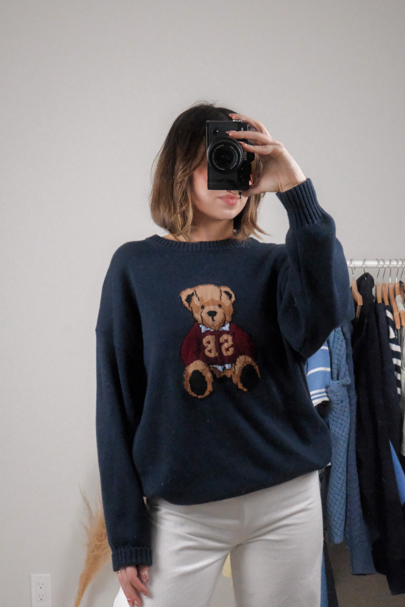 NWT x Aritzia x Cotton/Cashmere Bear Sweater (S-M)