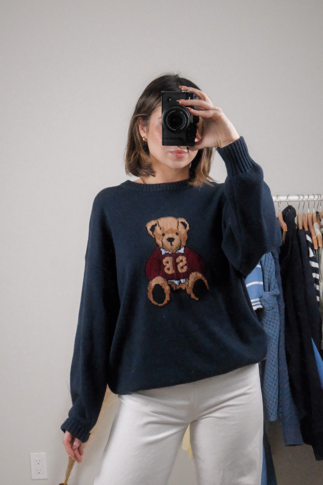NWT x Aritzia x Cotton/Cashmere Bear Sweater (S-M)