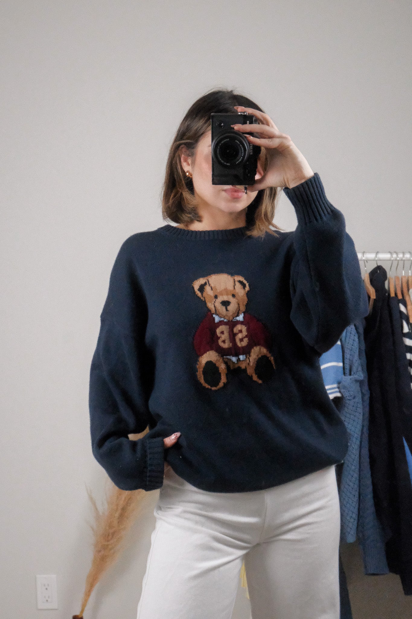 NWT x Aritzia x Cotton/Cashmere Bear Sweater (S-M)