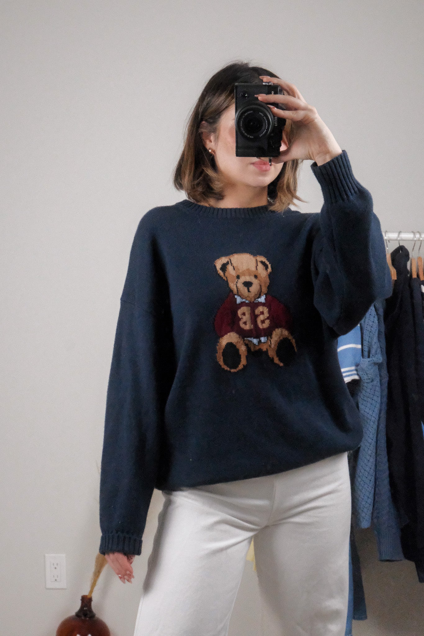 NWT x Aritzia x Cotton/Cashmere Bear Sweater (S-M)