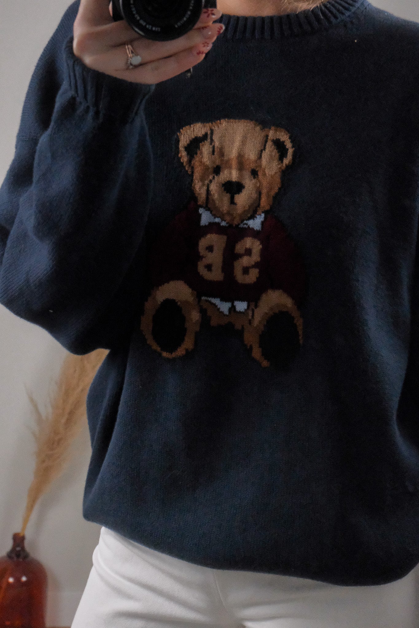 NWT x Aritzia x Cotton/Cashmere Bear Sweater (S-M)