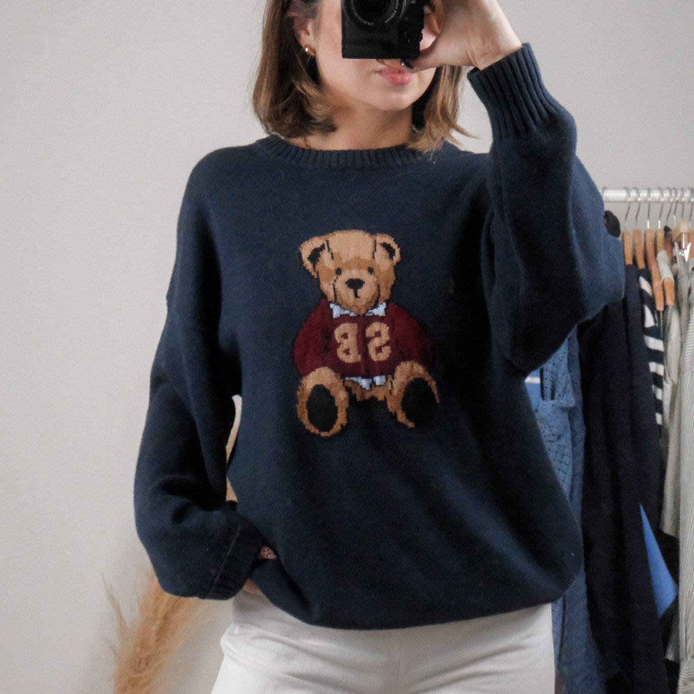 NWT x Aritzia x Cotton/Cashmere Bear Sweater (S-M)