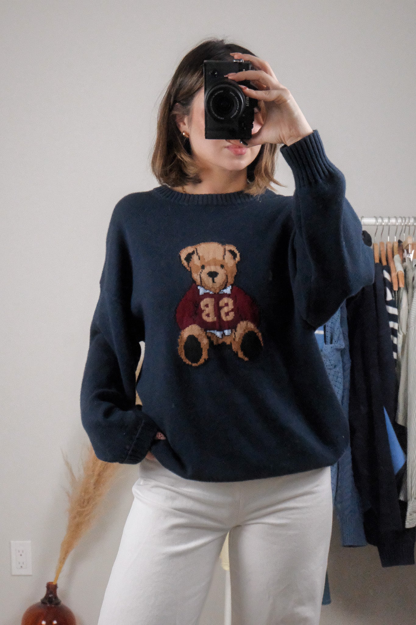NWT x Aritzia x Cotton/Cashmere Bear Sweater (S-M)