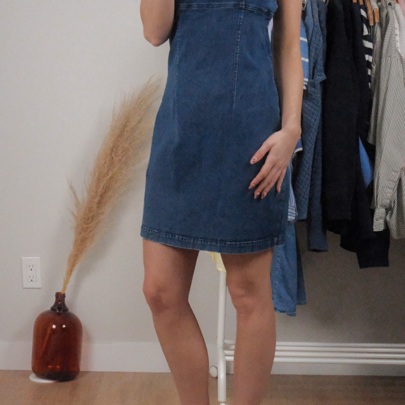 Vintage x Denim Dress (M)