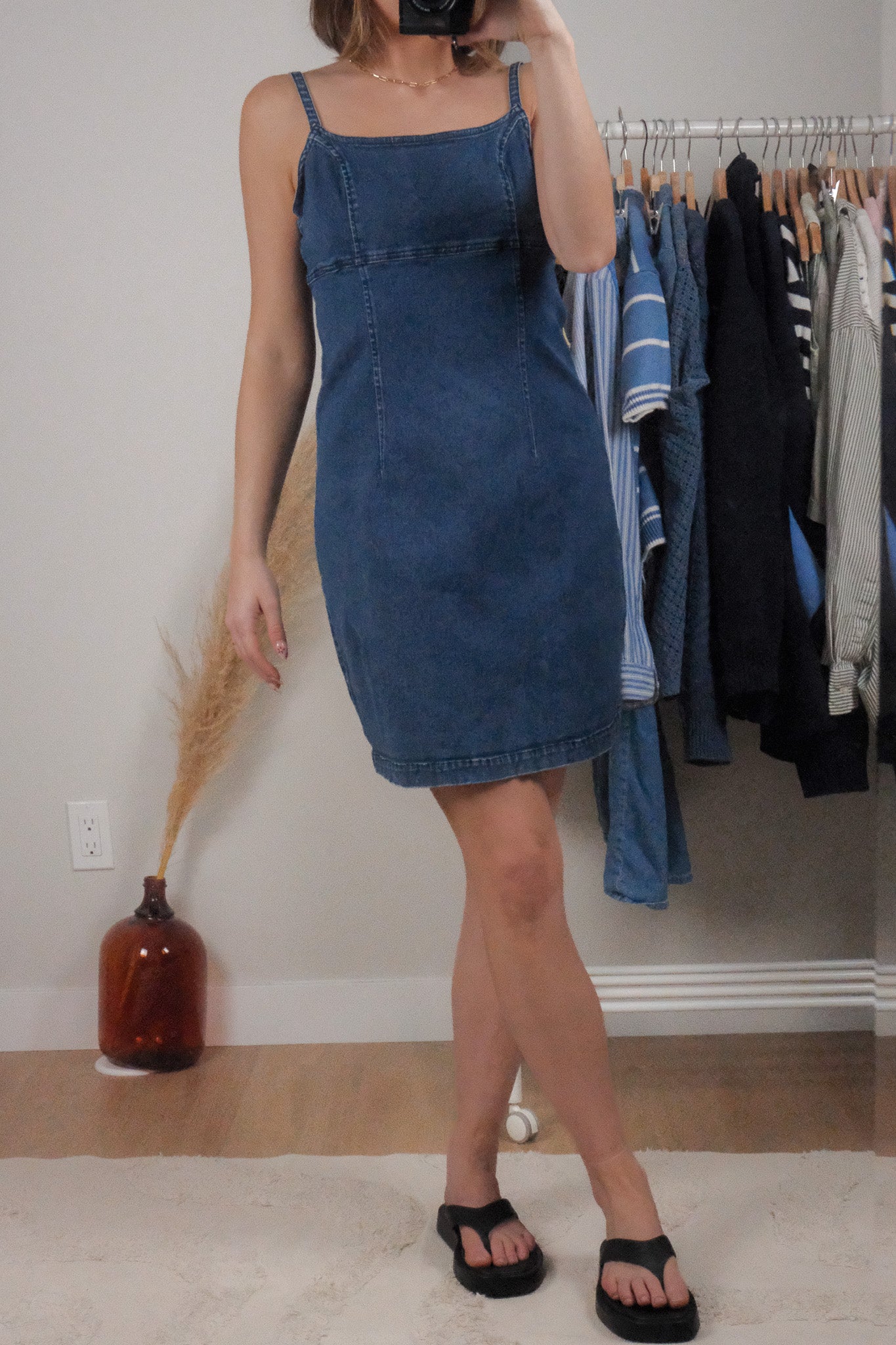 Vintage x Denim Dress (M)