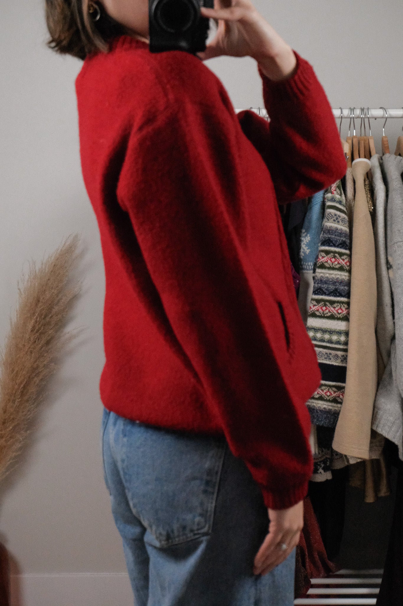 Vintage x Wool Zip Up Cardigan (S)